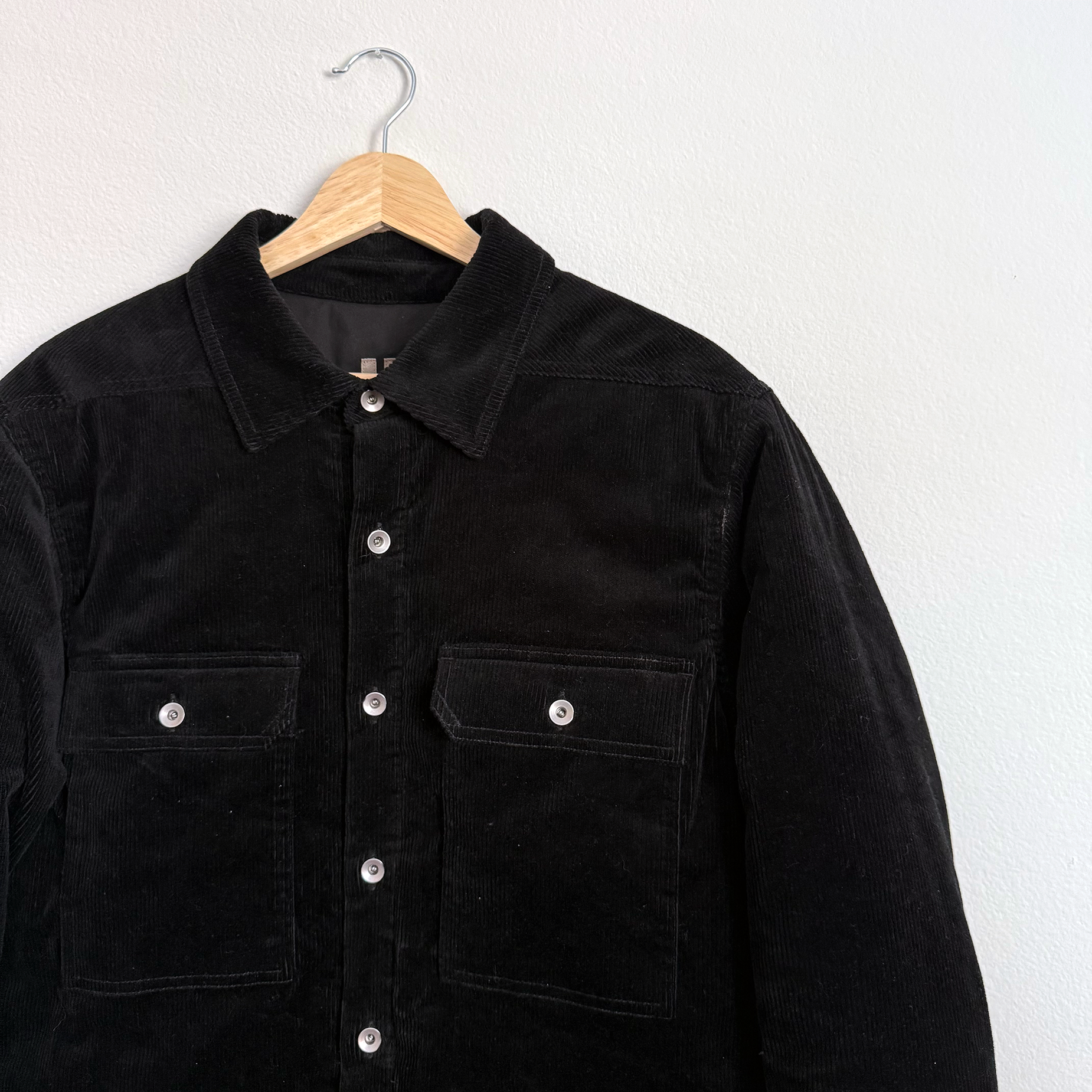 Rick Owens DRKSHDW FW22 Padded Corduroy Outershirt ($1755)