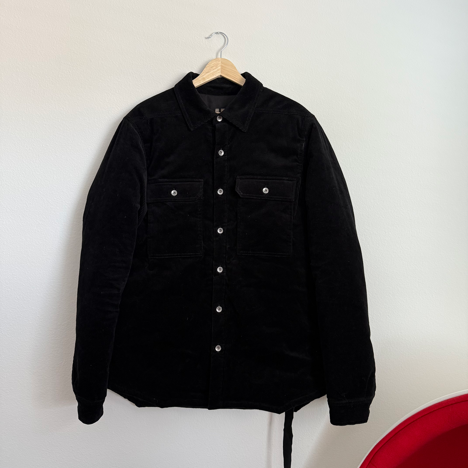 Rick Owens DRKSHDW FW22 Padded Corduroy Outershirt ($1755)