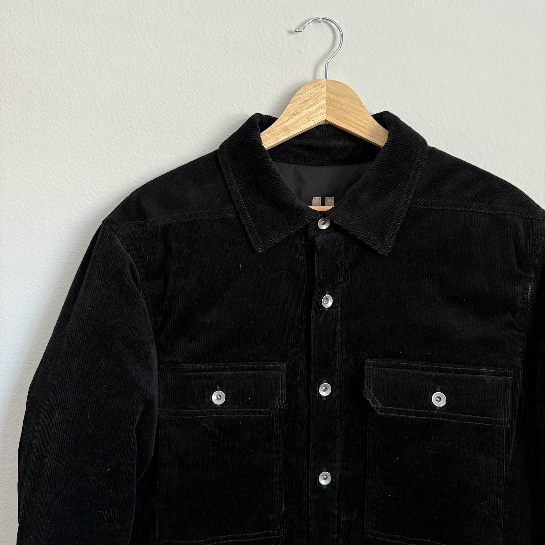 Rick Owens DRKSHDW FW22 Padded Corduroy Outershirt ($1755)