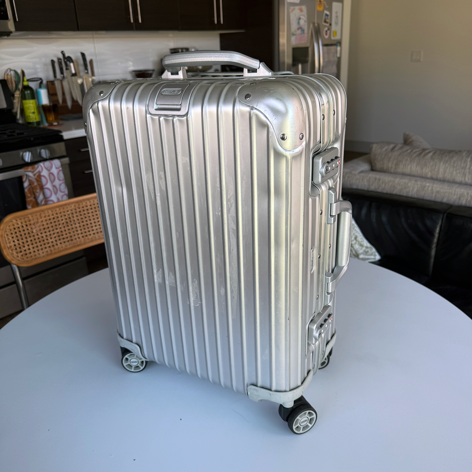Rimowa Cabin Carry On OG Aluminum Suitcase