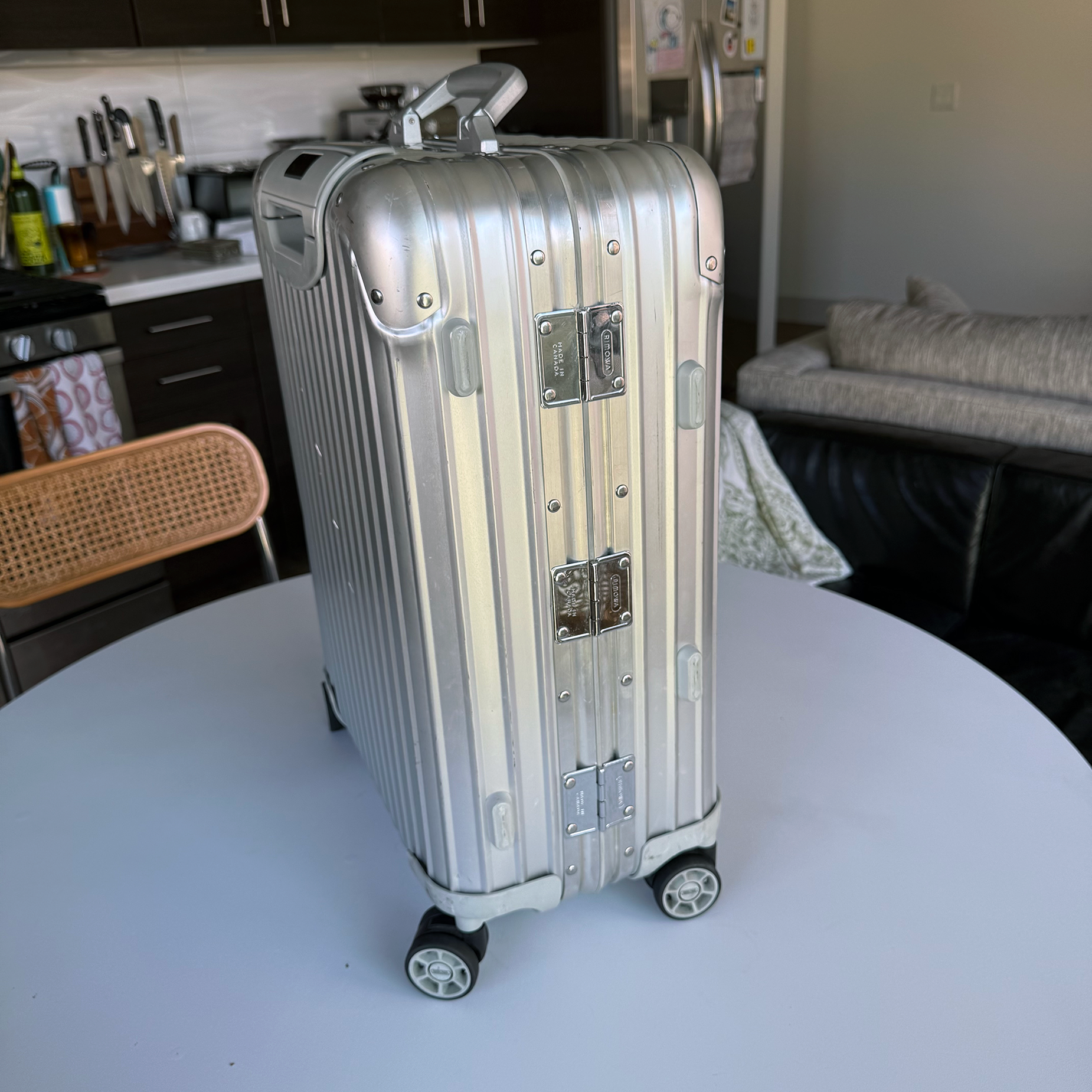 Rimowa Cabin Carry On OG Aluminum Suitcase