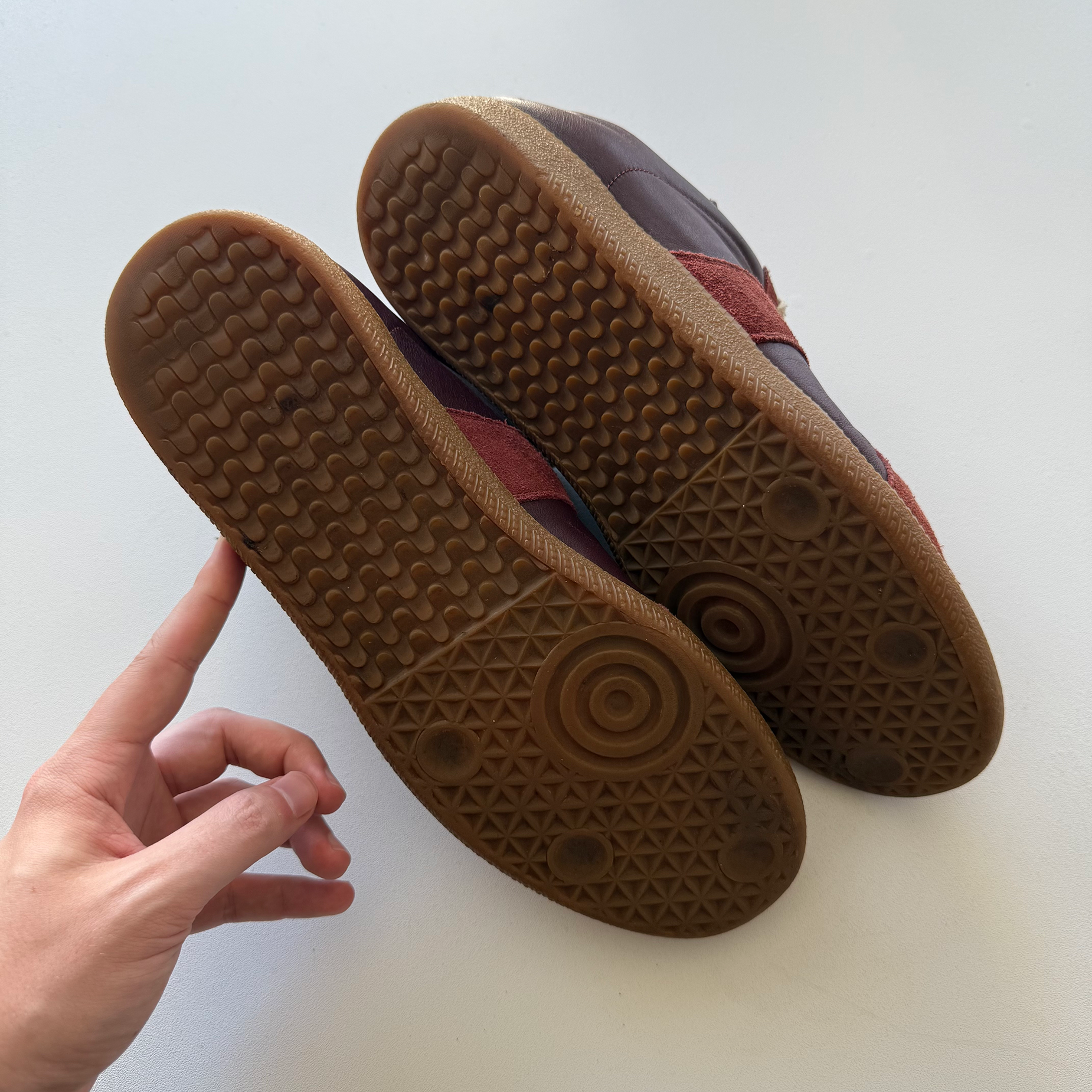 Maison Margiela Burgundy GATs (EU 43)