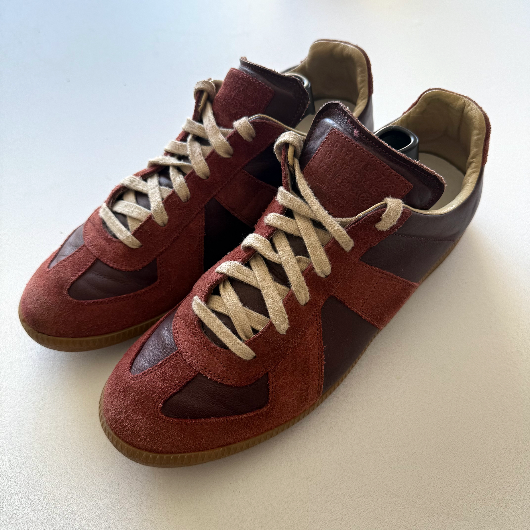 Maison Margiela Burgundy GATs (EU 43)