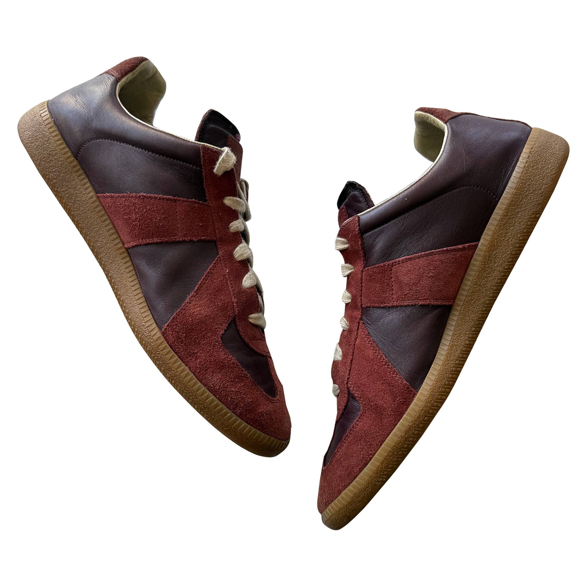 Maison Margiela Burgundy GATs (EU 43)