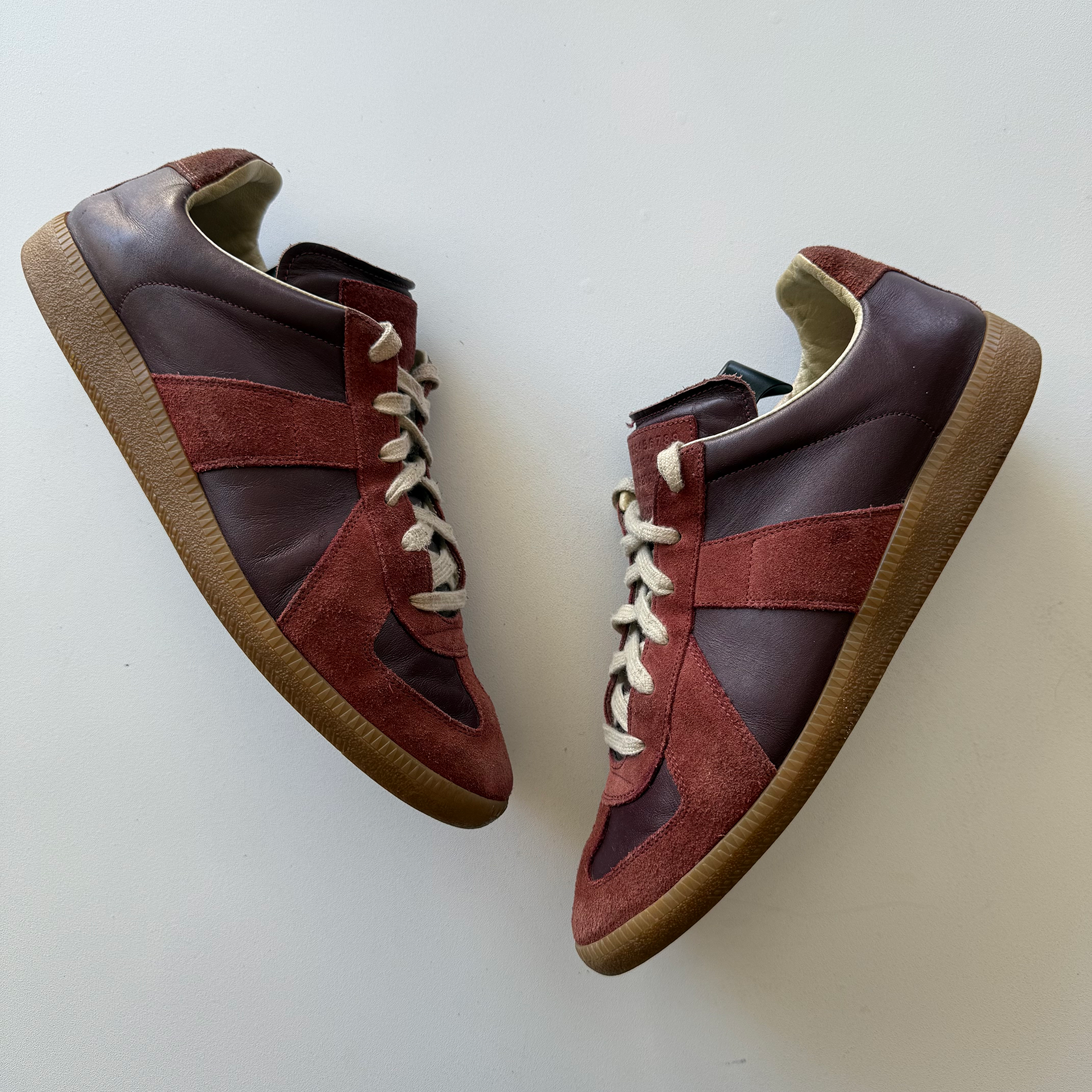 Maison Margiela Burgundy GATs (EU 43)