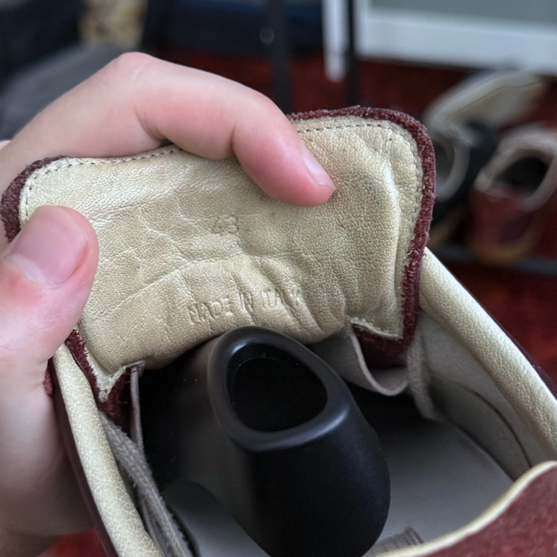 Maison Margiela Burgundy GATs (EU 43)