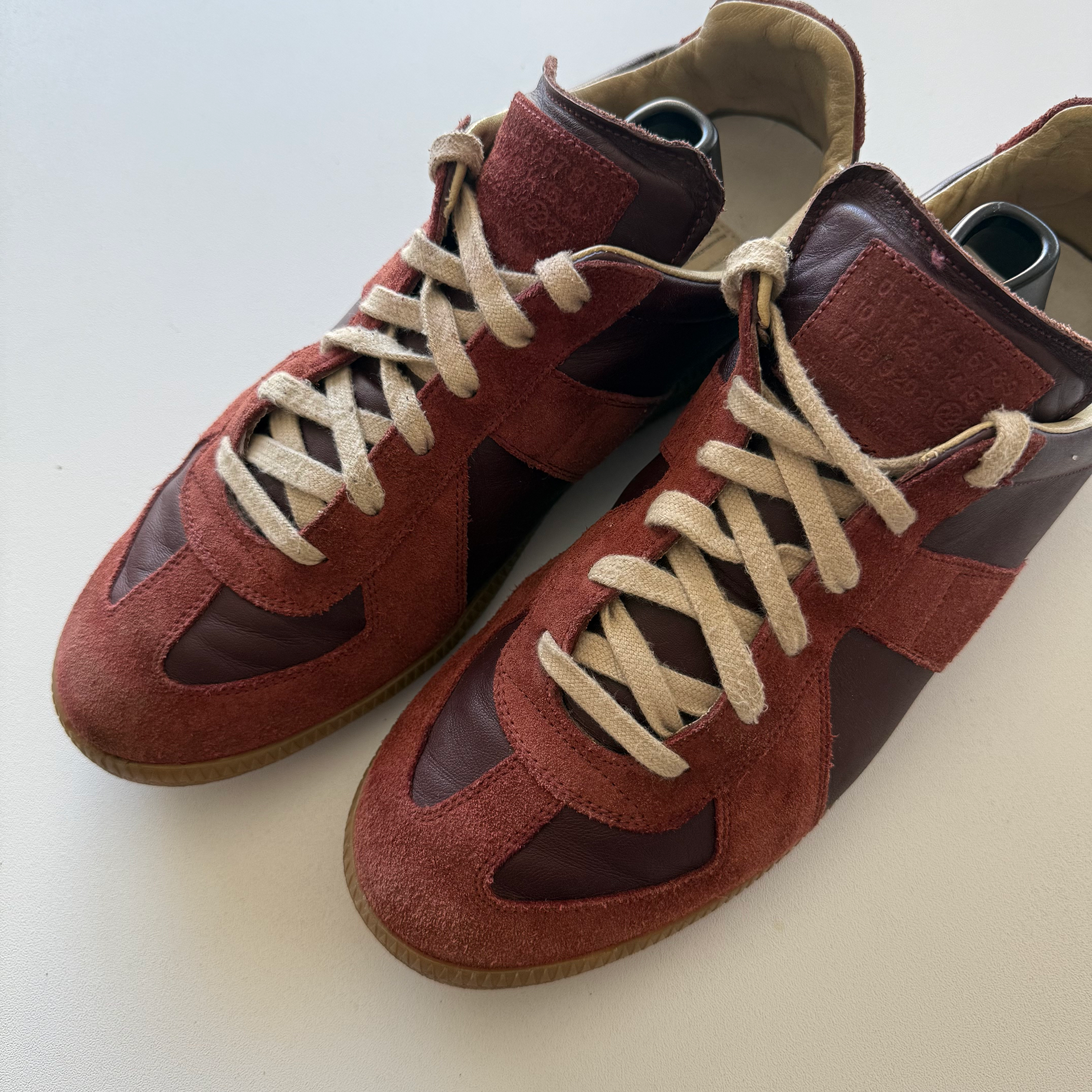 Maison Margiela Burgundy GATs (EU 43)