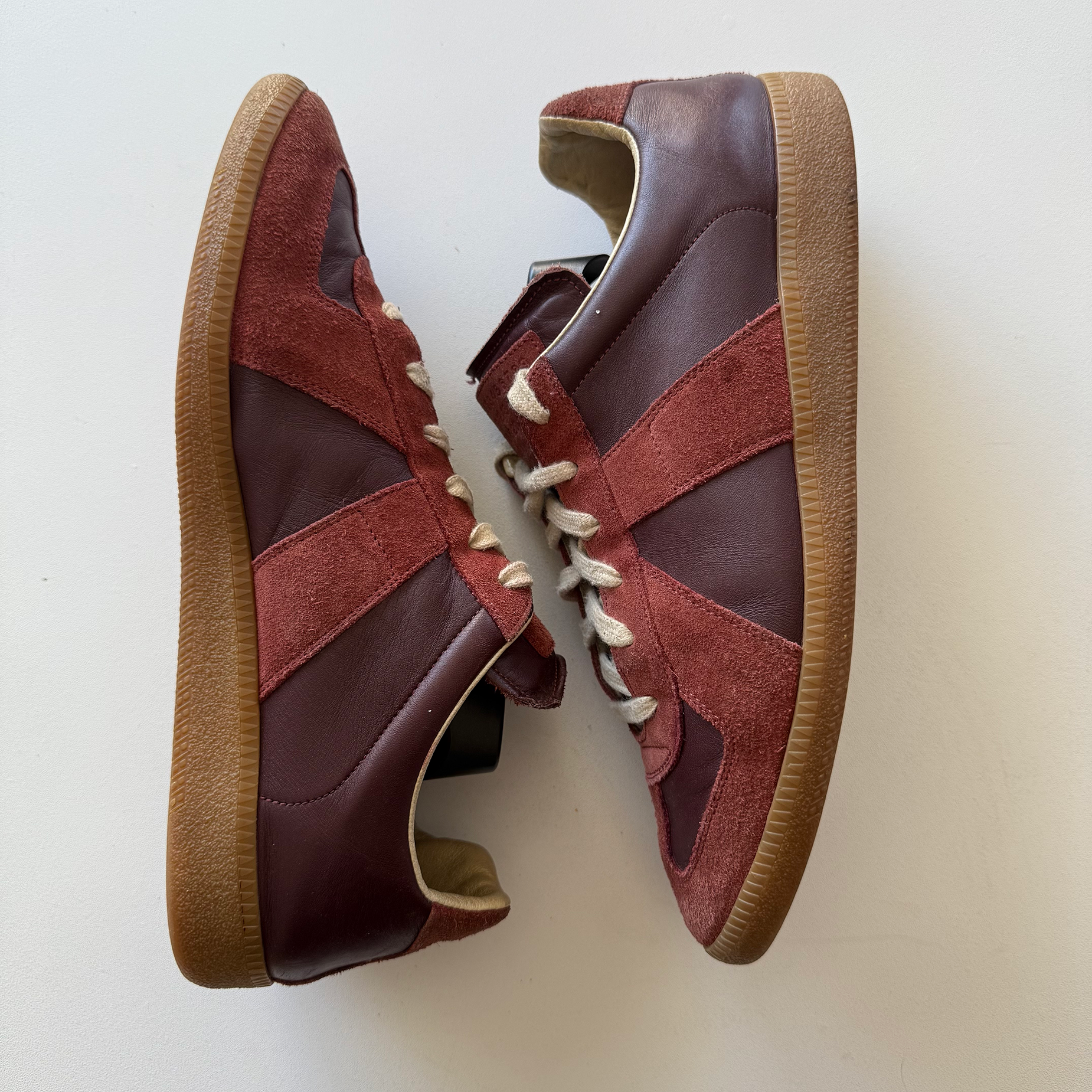 Maison Margiela Burgundy GATs (EU 43)