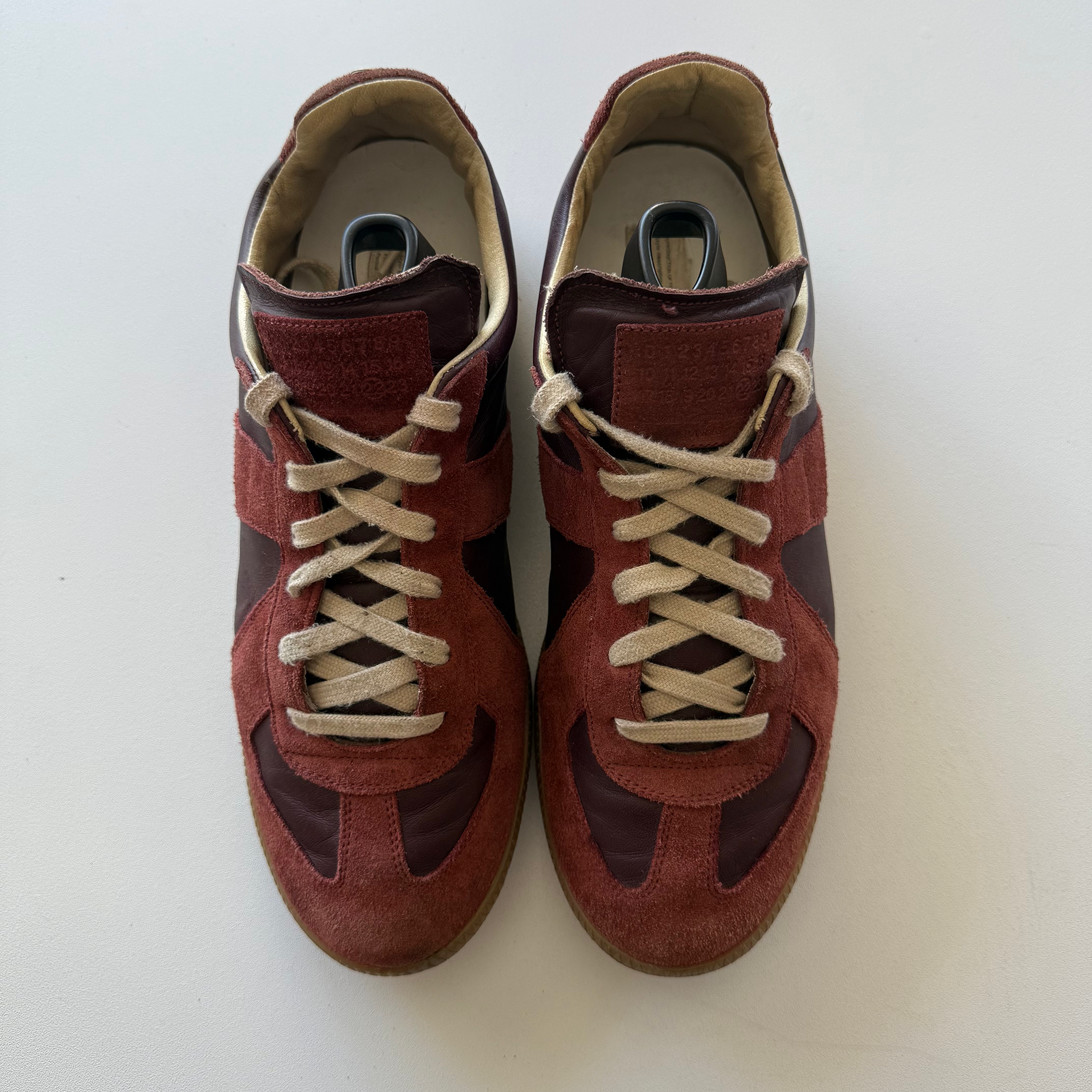 Maison Margiela Burgundy GATs (EU 43)