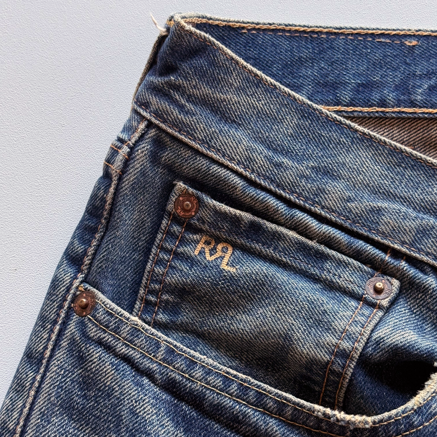 RRL Ralph Lauren Slim Fit Union Standard Denim Pants
