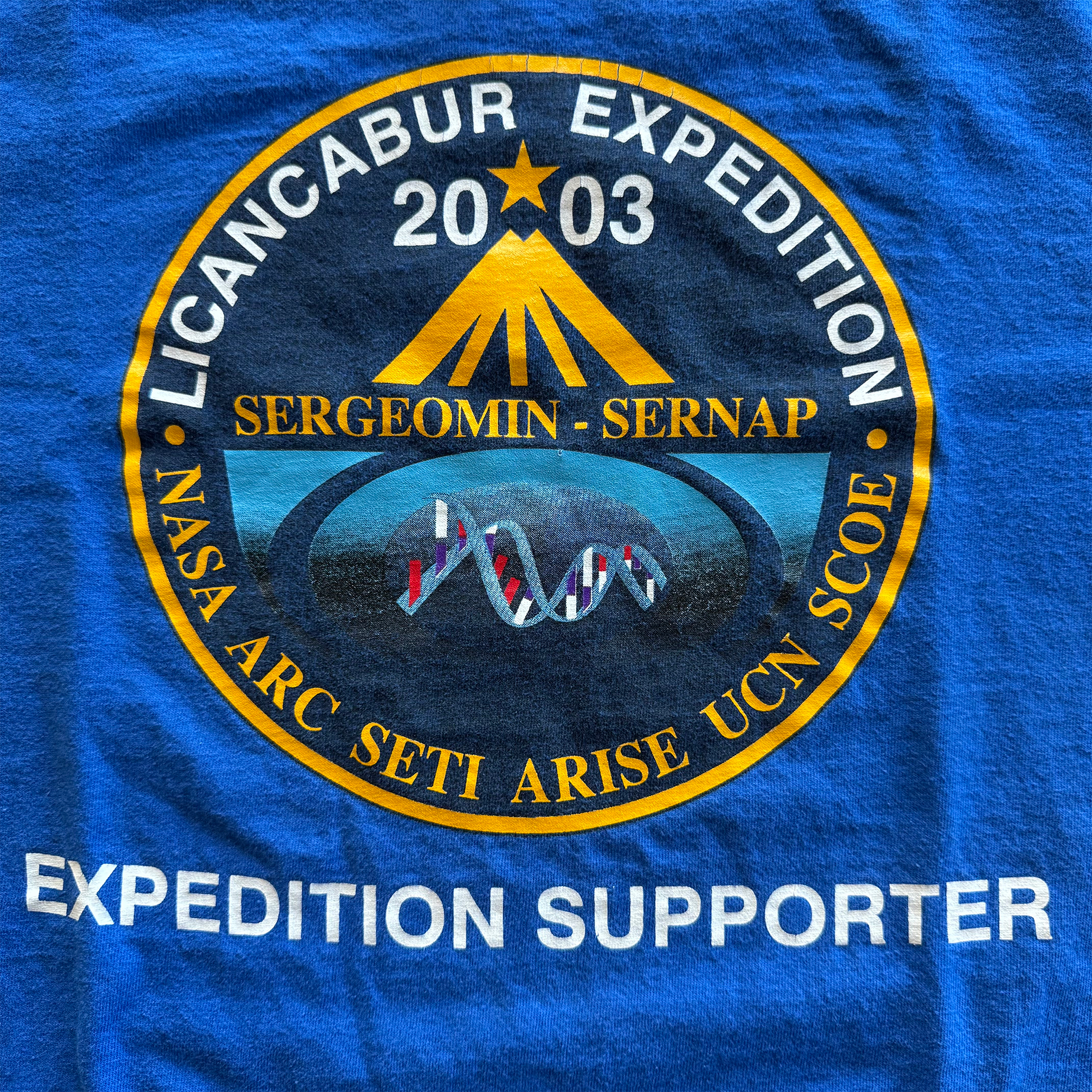 Vintage 2003 NASA x SETI Licancabur Expedition Tee