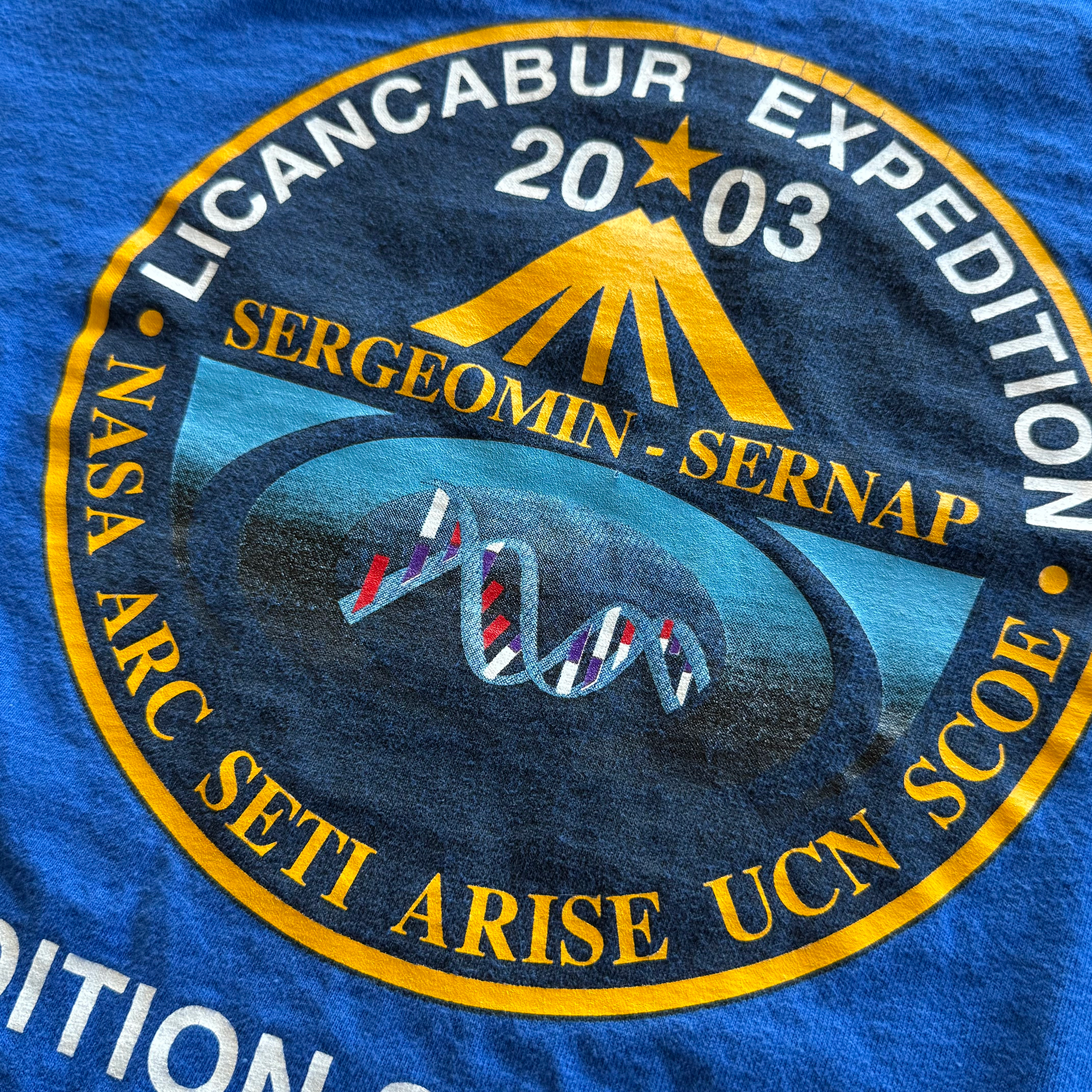 Vintage 2003 NASA x SETI Licancabur Expedition Tee