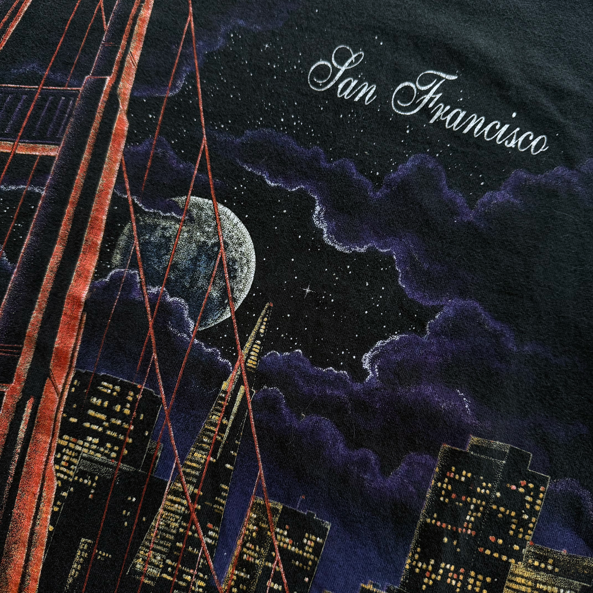 Vintage 1998 San Francisco Night Skyline Tee