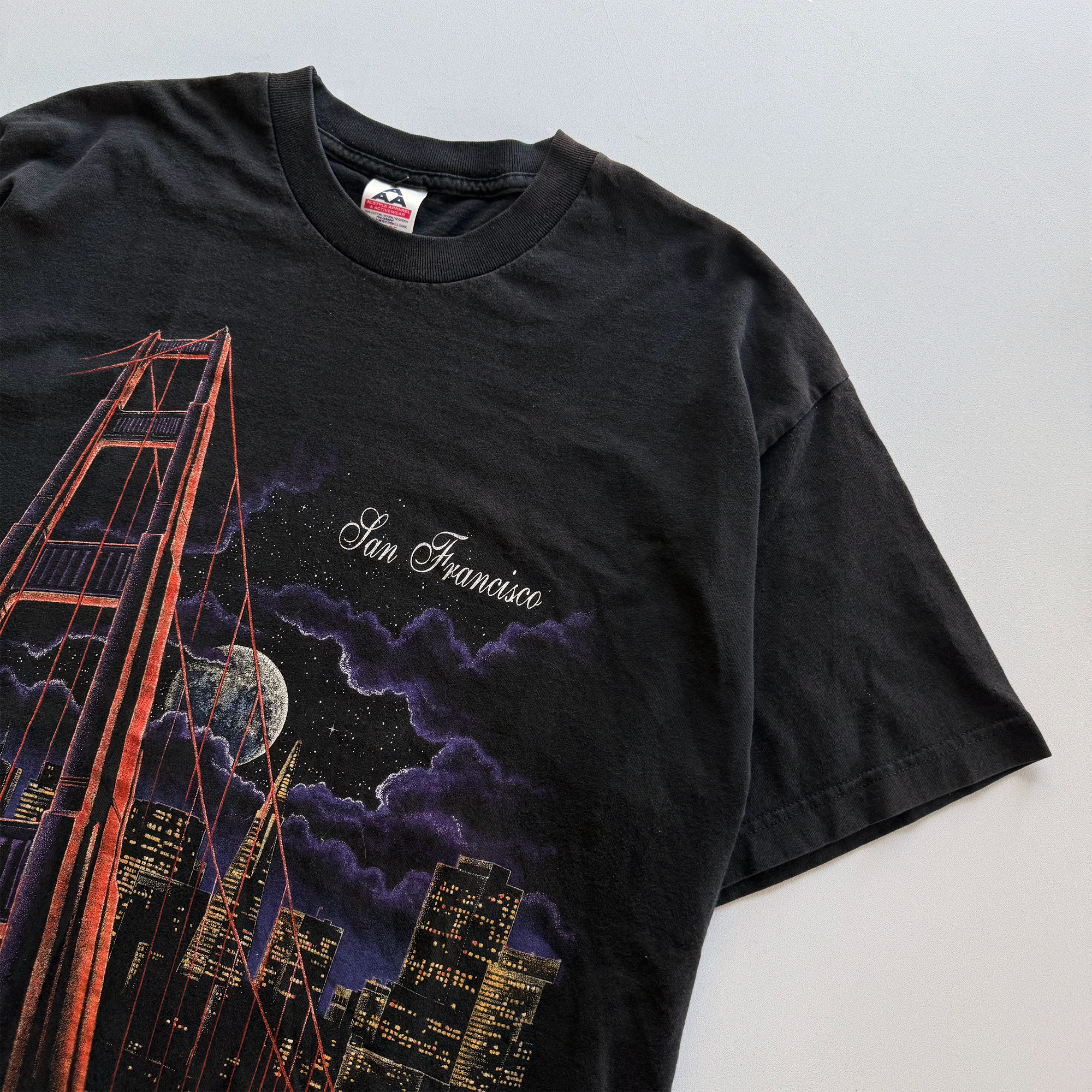 Vintage 1998 San Francisco Night Skyline Tee