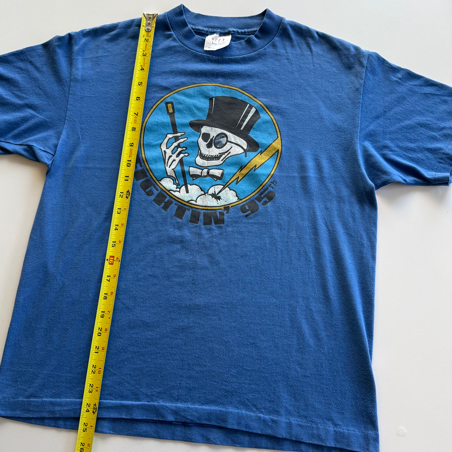 Vintage 1980s USAF 95th Fighter Squadron "Boneheads" Tee