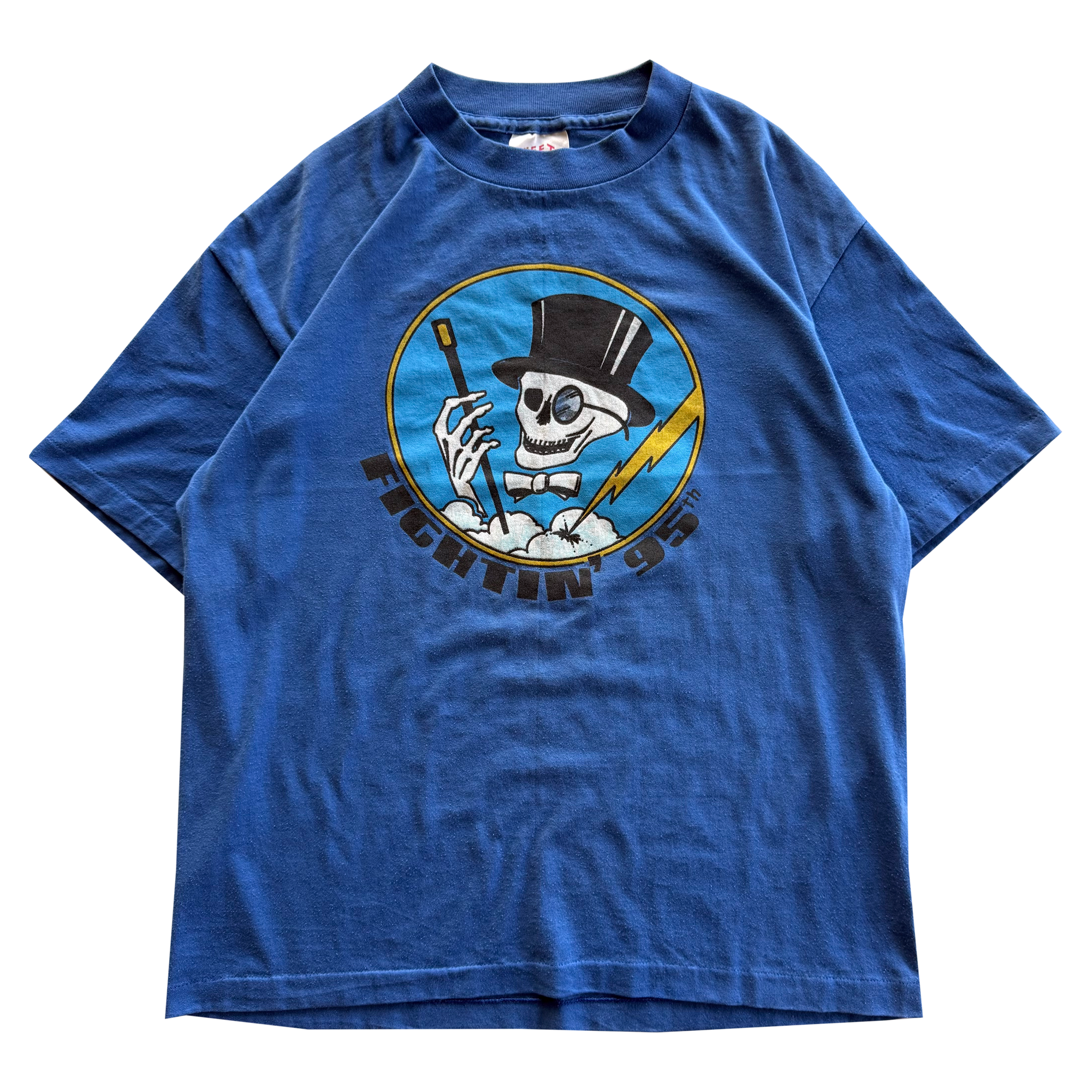 Vintage 1980s USAF 95th Fighter Squadron "Boneheads" Tee