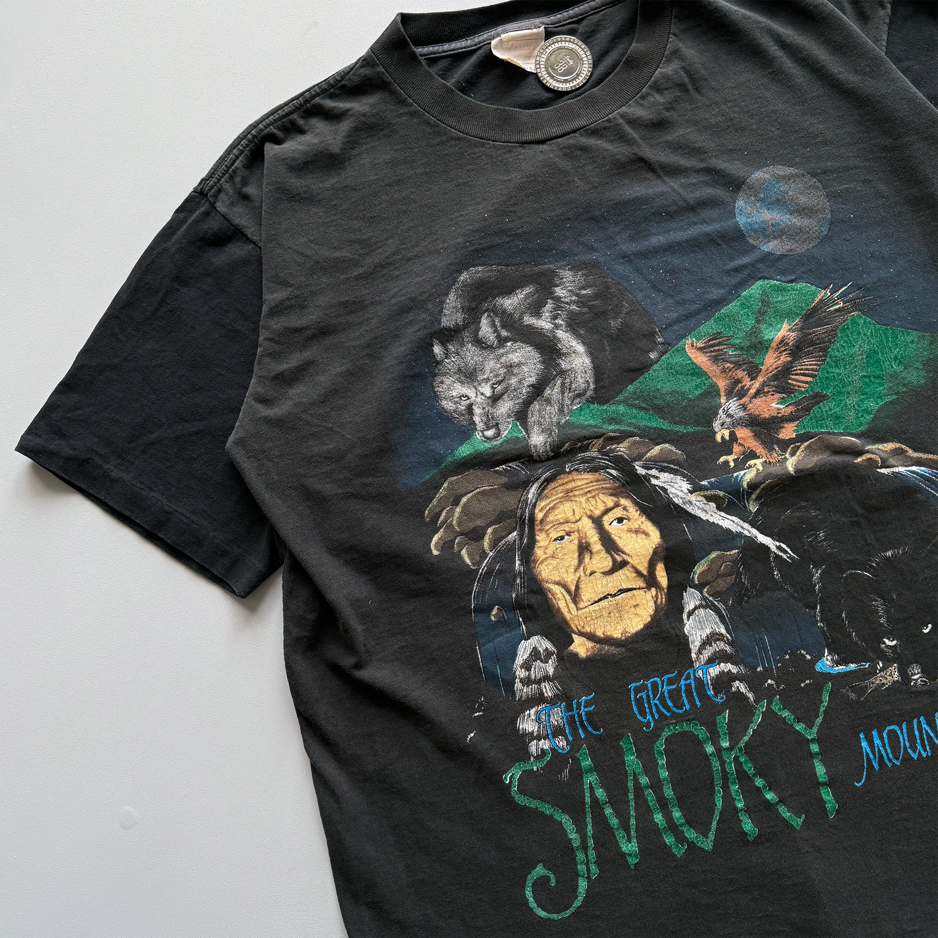 Vintage 1992 Great Smoky Mountains Wilderness Nature Tee