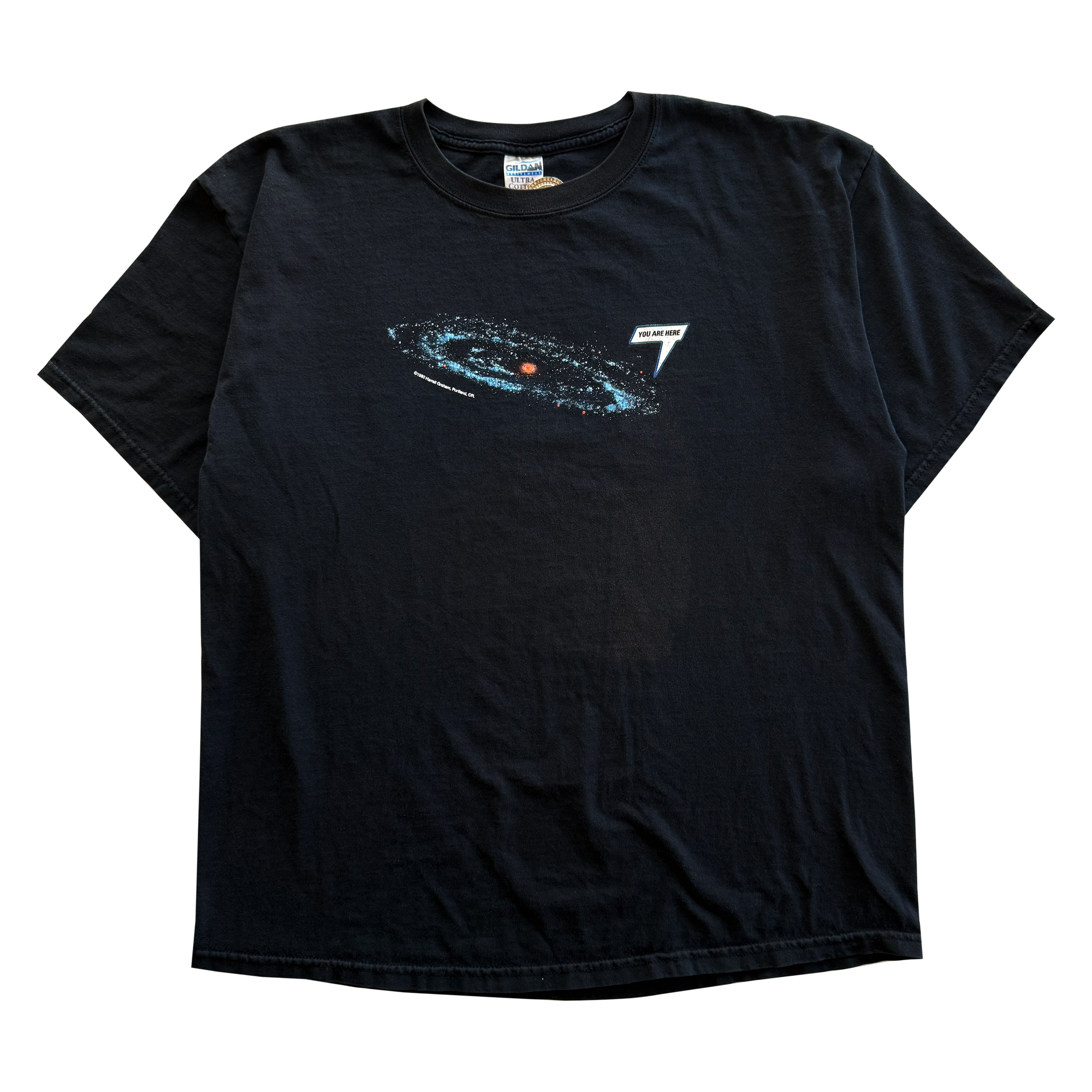 Vintage 2000s Y2K "You Are Here" Galaxy Tee