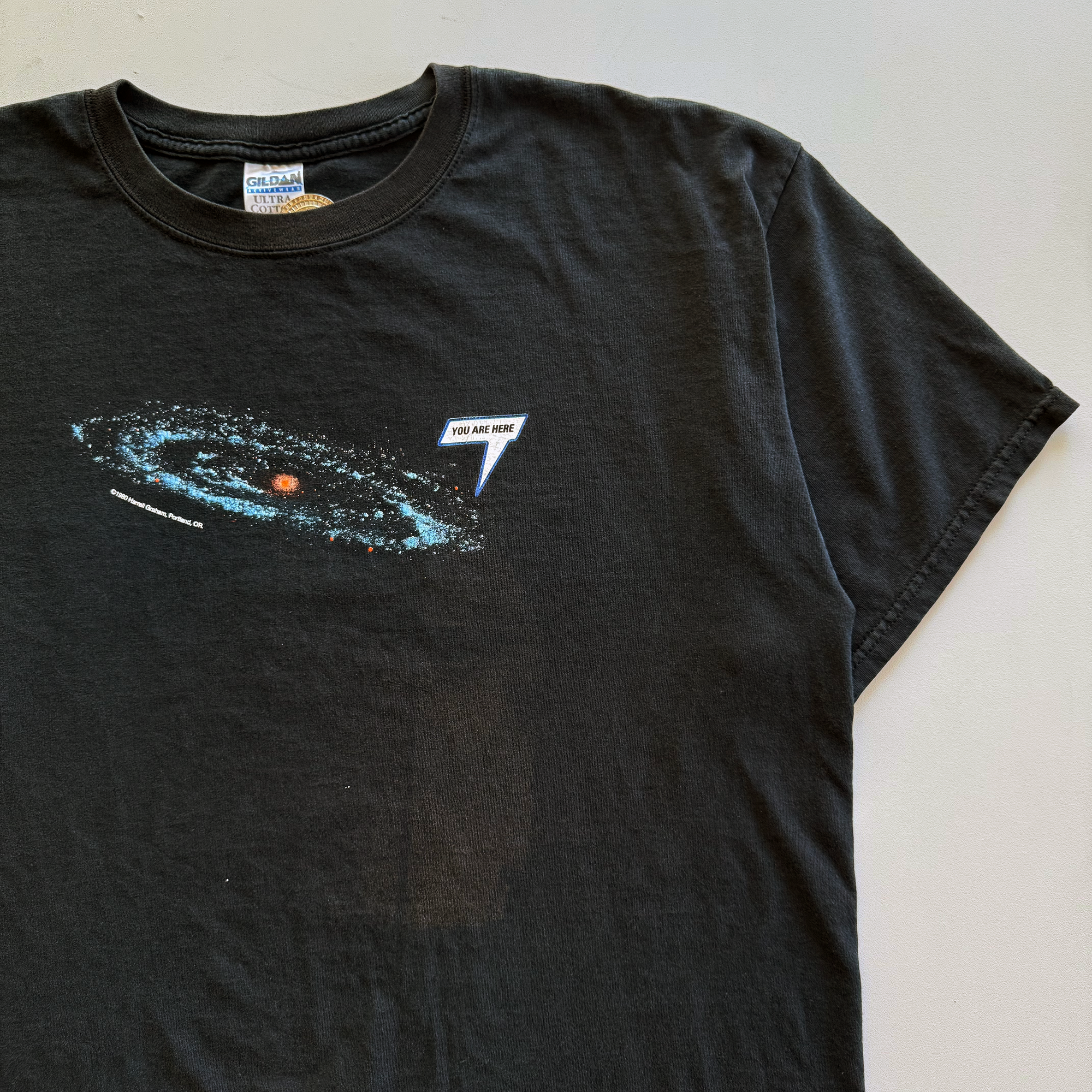 Vintage 2000s Y2K "You Are Here" Galaxy Tee