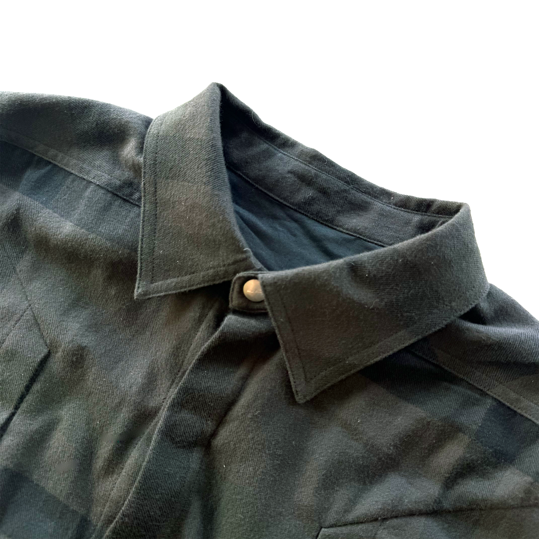 Rick Owens FW22 Strobe Checked Brushed Overshirt ($2625)