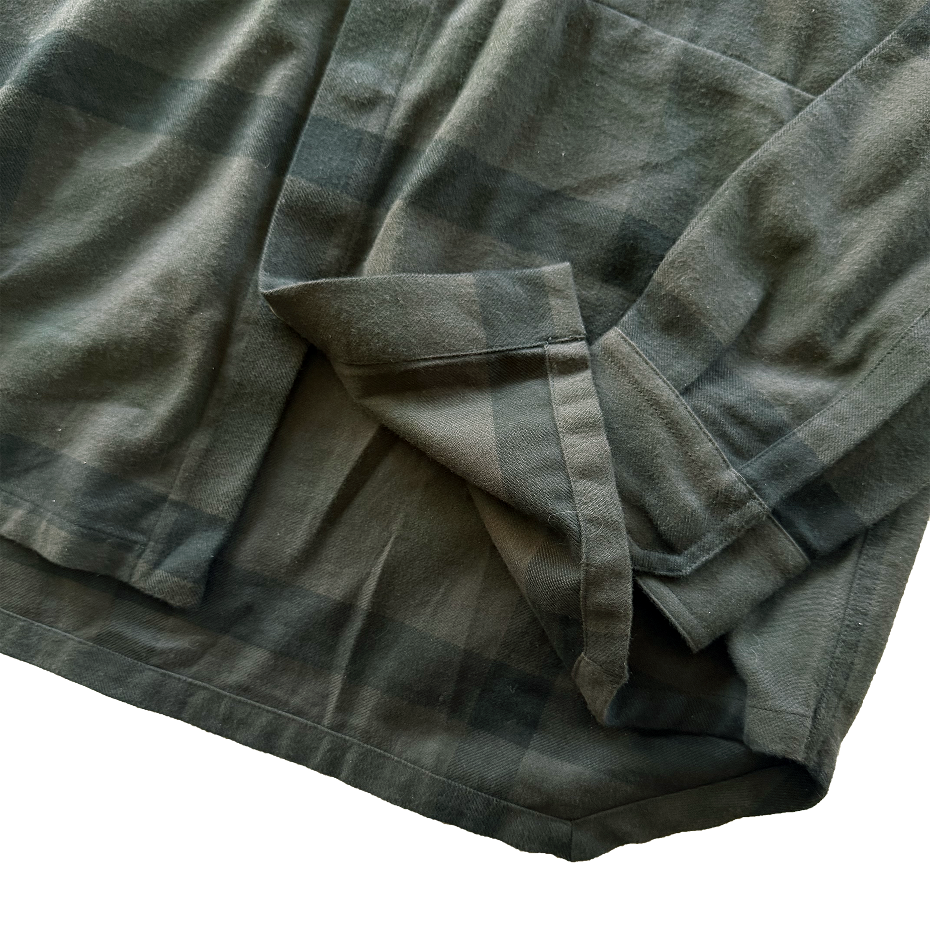 Rick Owens FW22 Strobe Checked Brushed Overshirt ($2625)