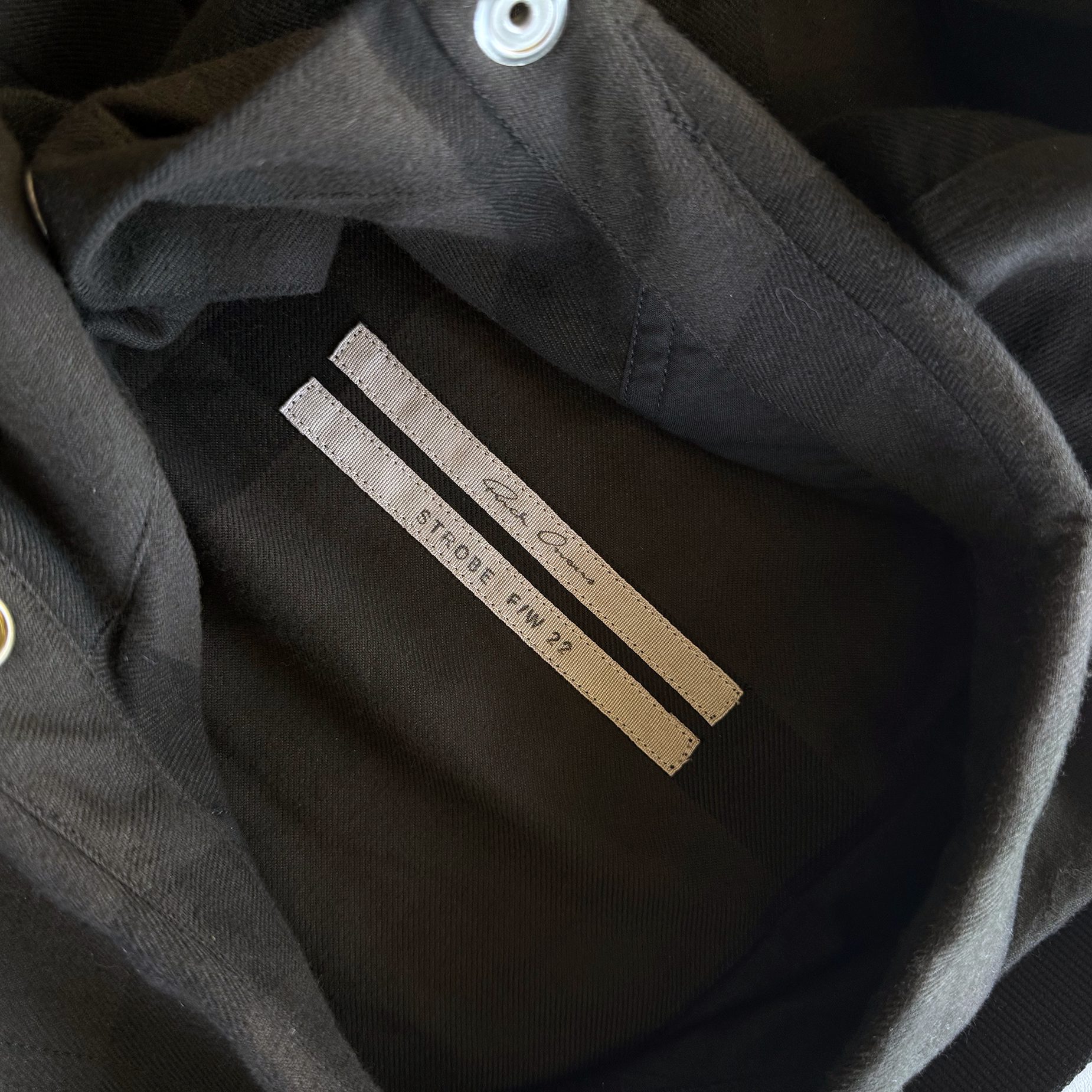 Rick Owens FW22 Strobe Checked Brushed Overshirt ($2625)