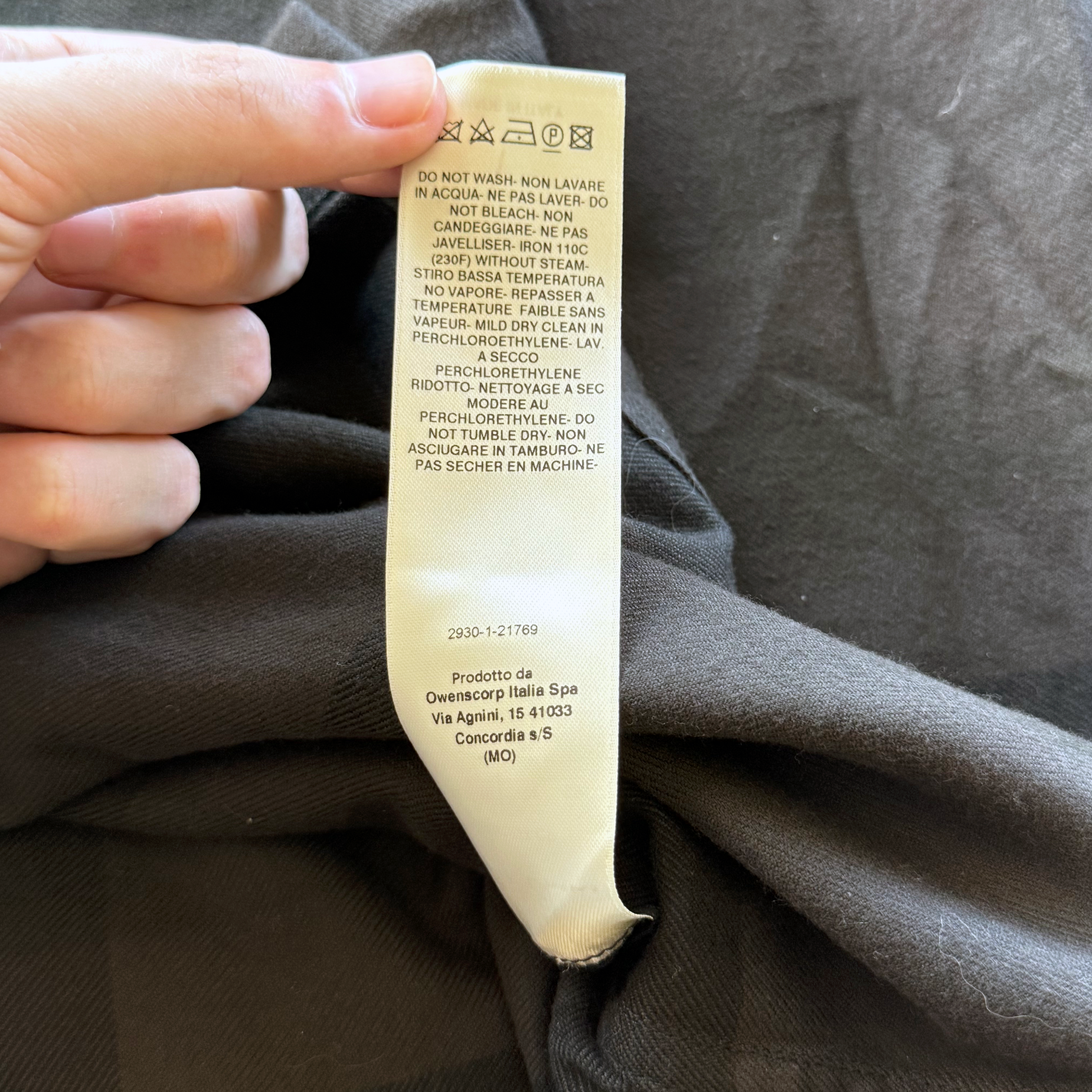 Rick Owens FW22 Strobe Checked Brushed Overshirt ($2625)