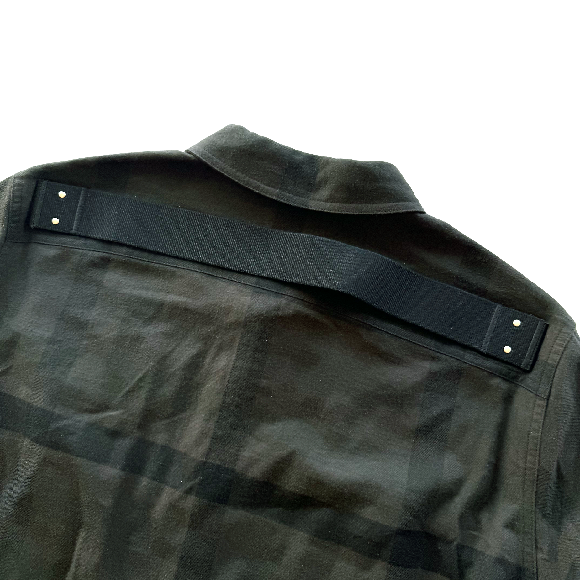 Rick Owens FW22 Strobe Checked Brushed Overshirt ($2625)