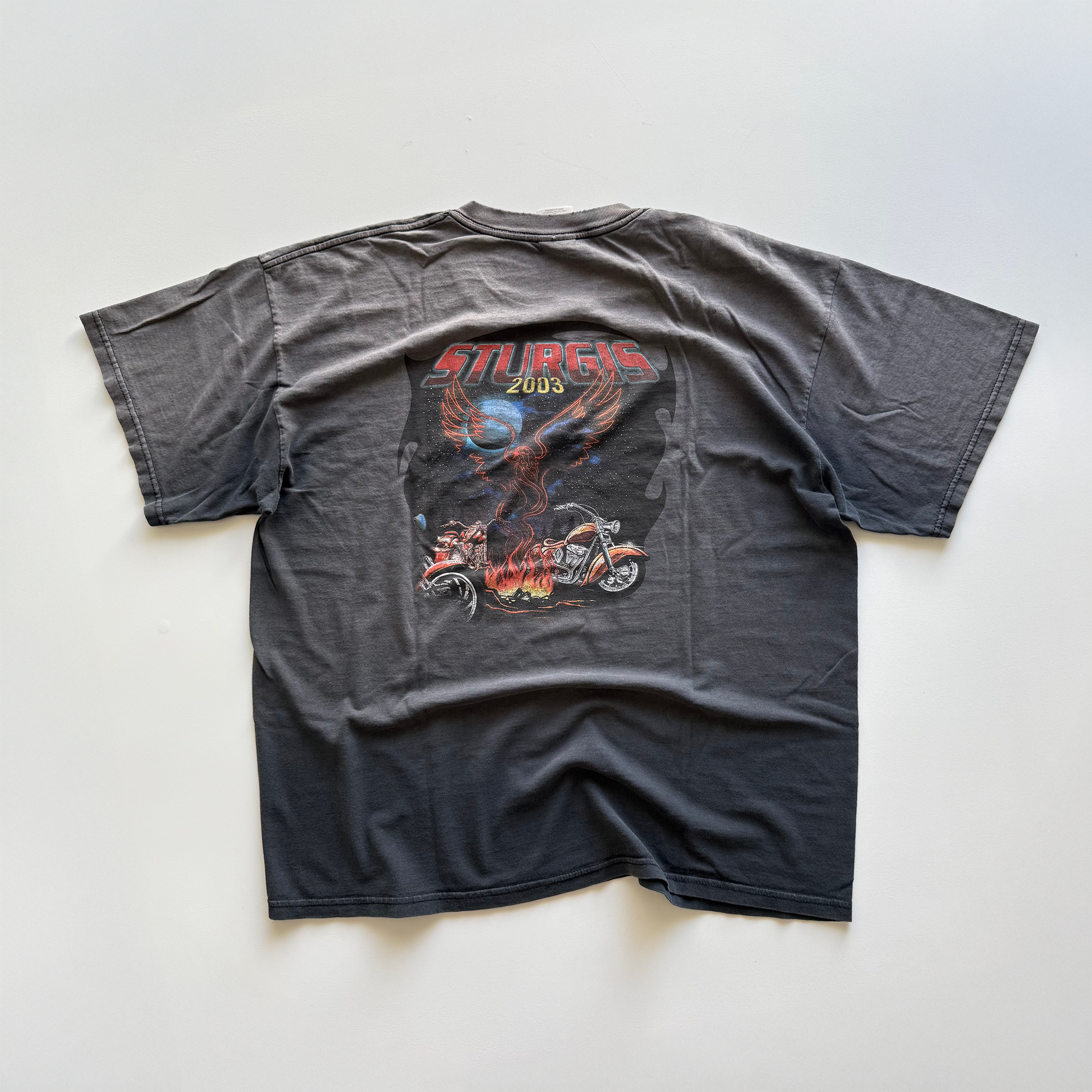 Vintage 2003 Sturgis Motorcycle Fader Tee