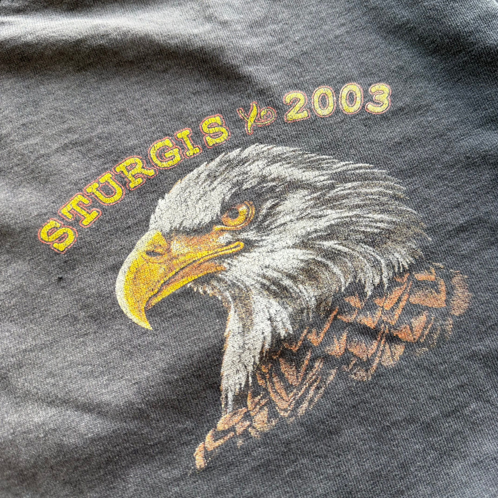 Vintage 2003 Sturgis Motorcycle Fader Tee
