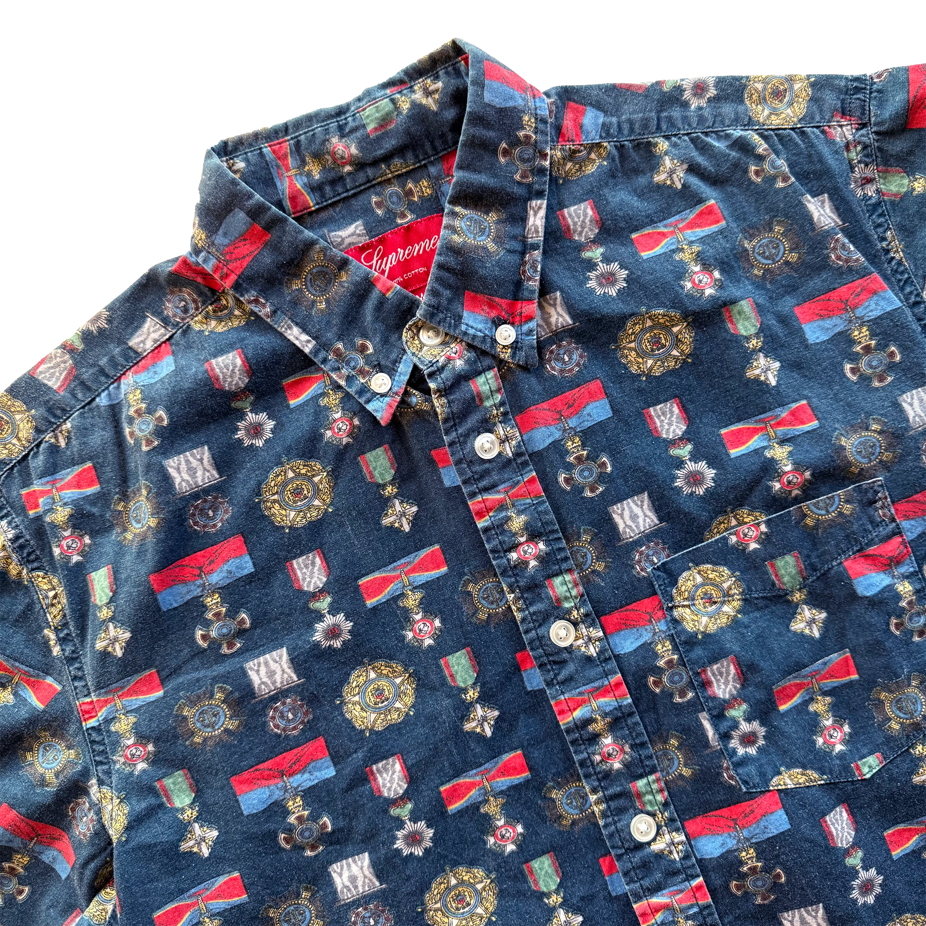 Supreme SS10 Medals Button Up Shirt