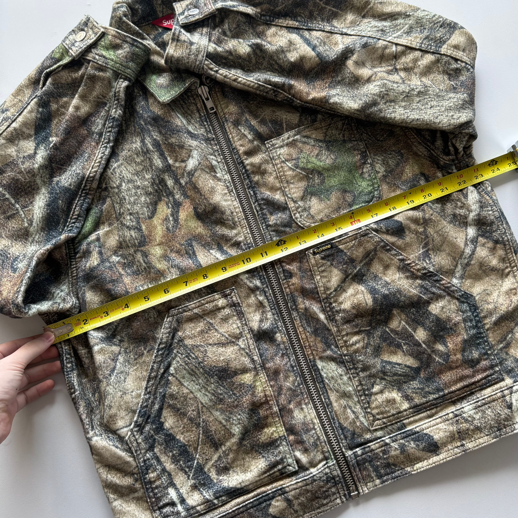 Supreme FW23 Camo Moleskin Work Jacket