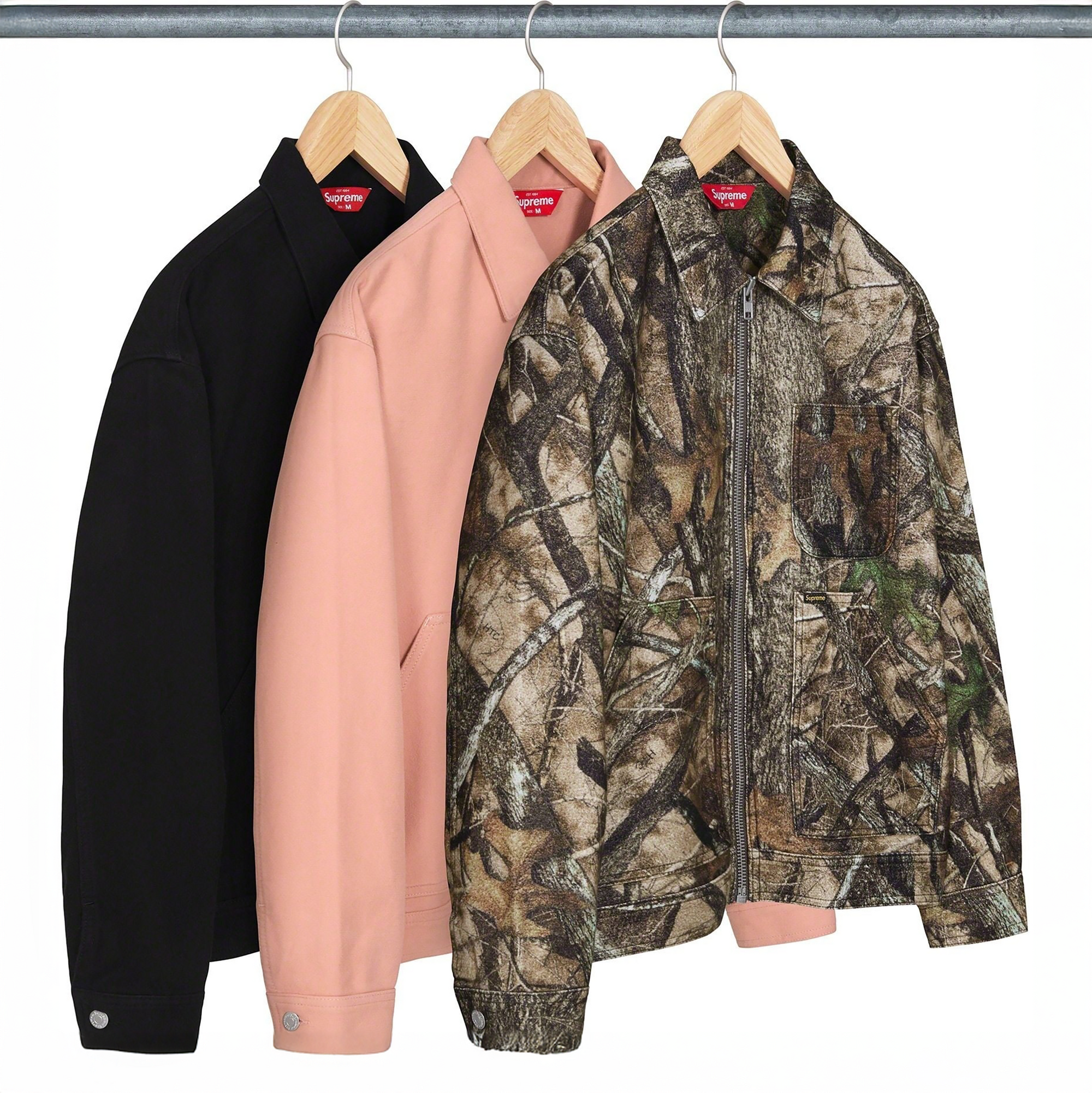Supreme FW23 Camo Moleskin Work Jacket