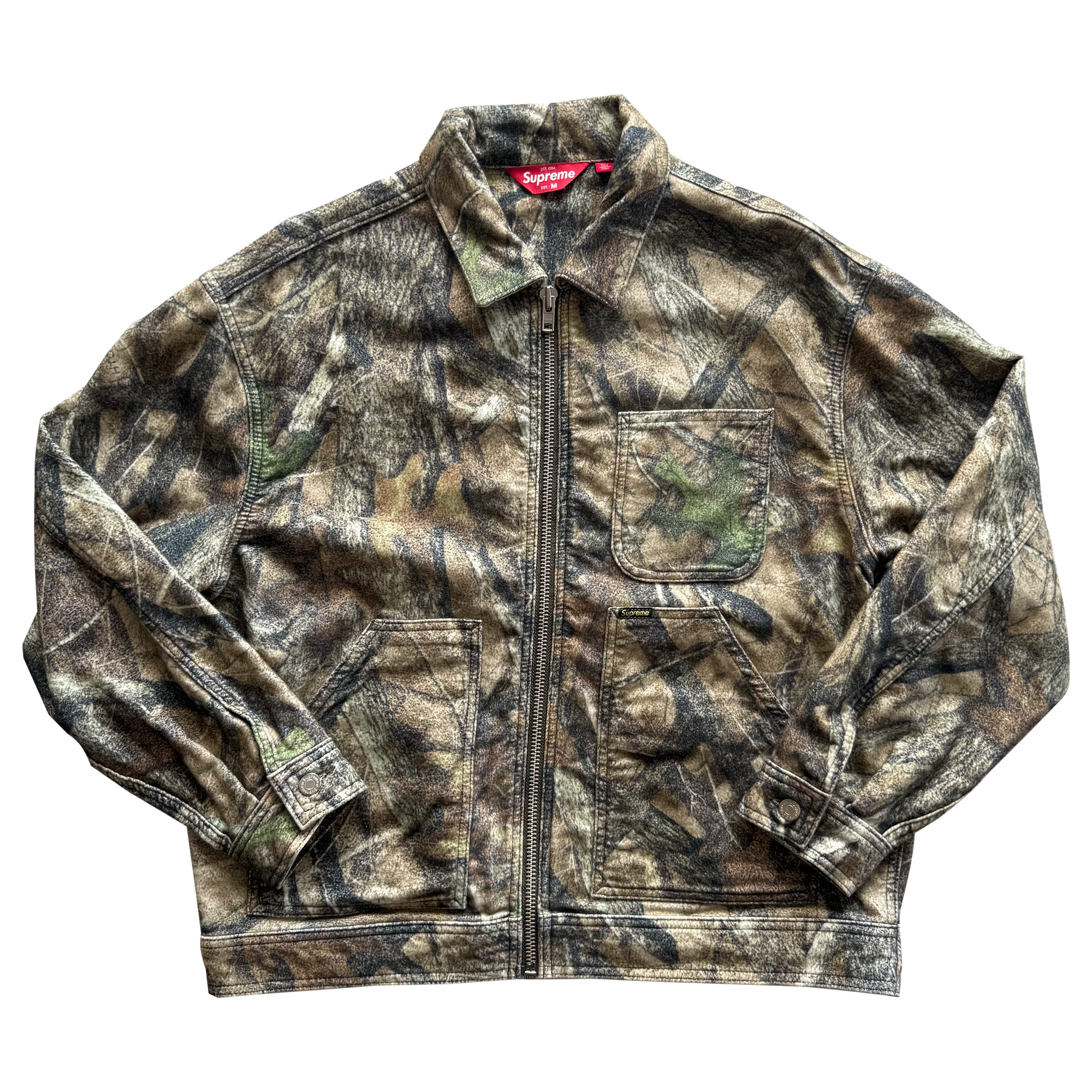 Supreme FW23 Camo Moleskin Work Jacket
