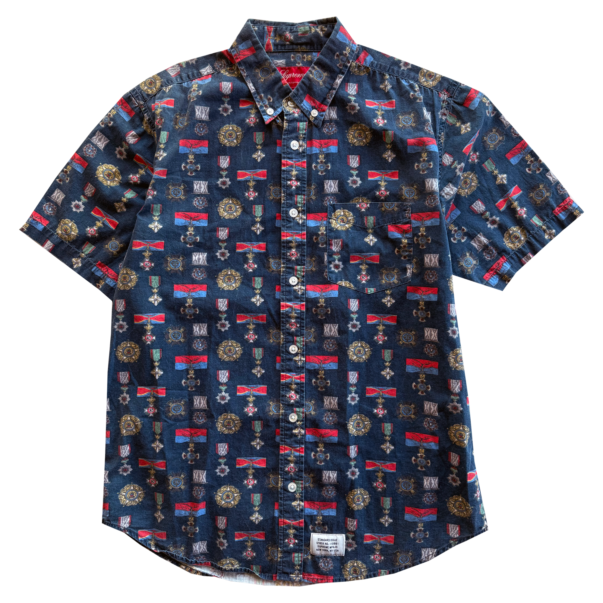 Supreme SS10 Medals Button Up Shirt