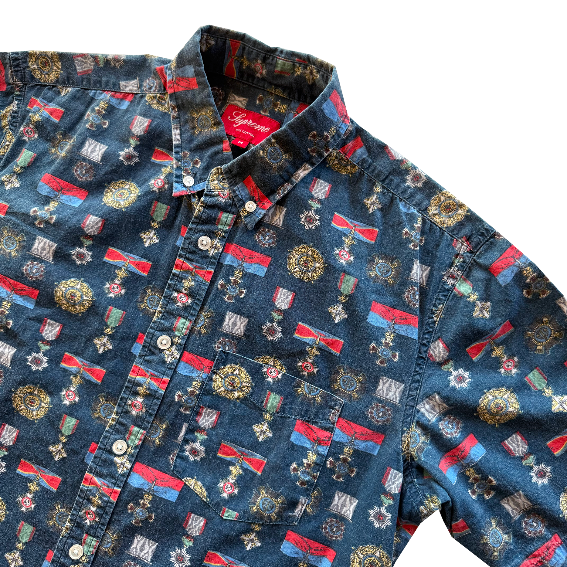 Supreme SS10 Medals Button Up Shirt