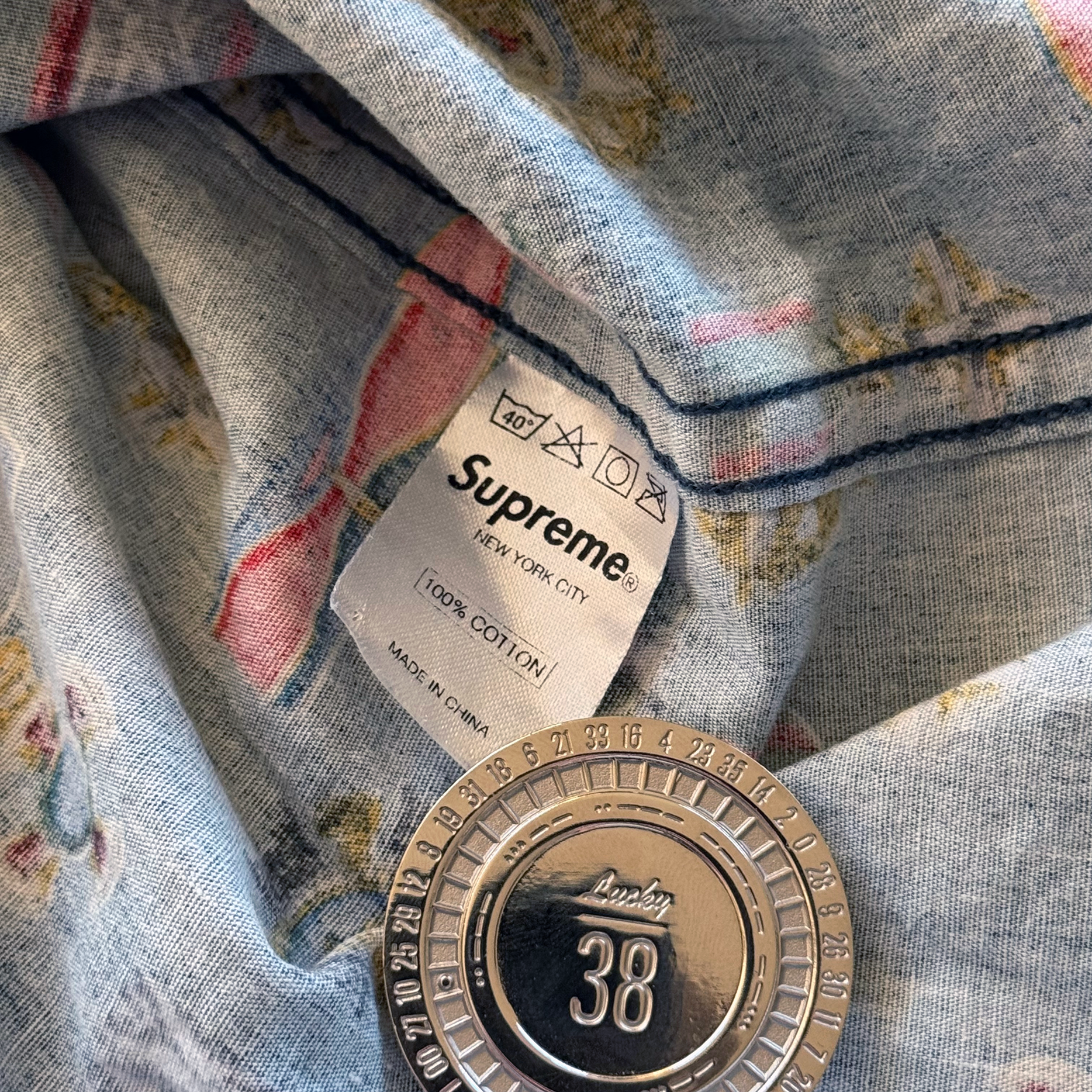 Supreme SS10 Medals Button Up Shirt