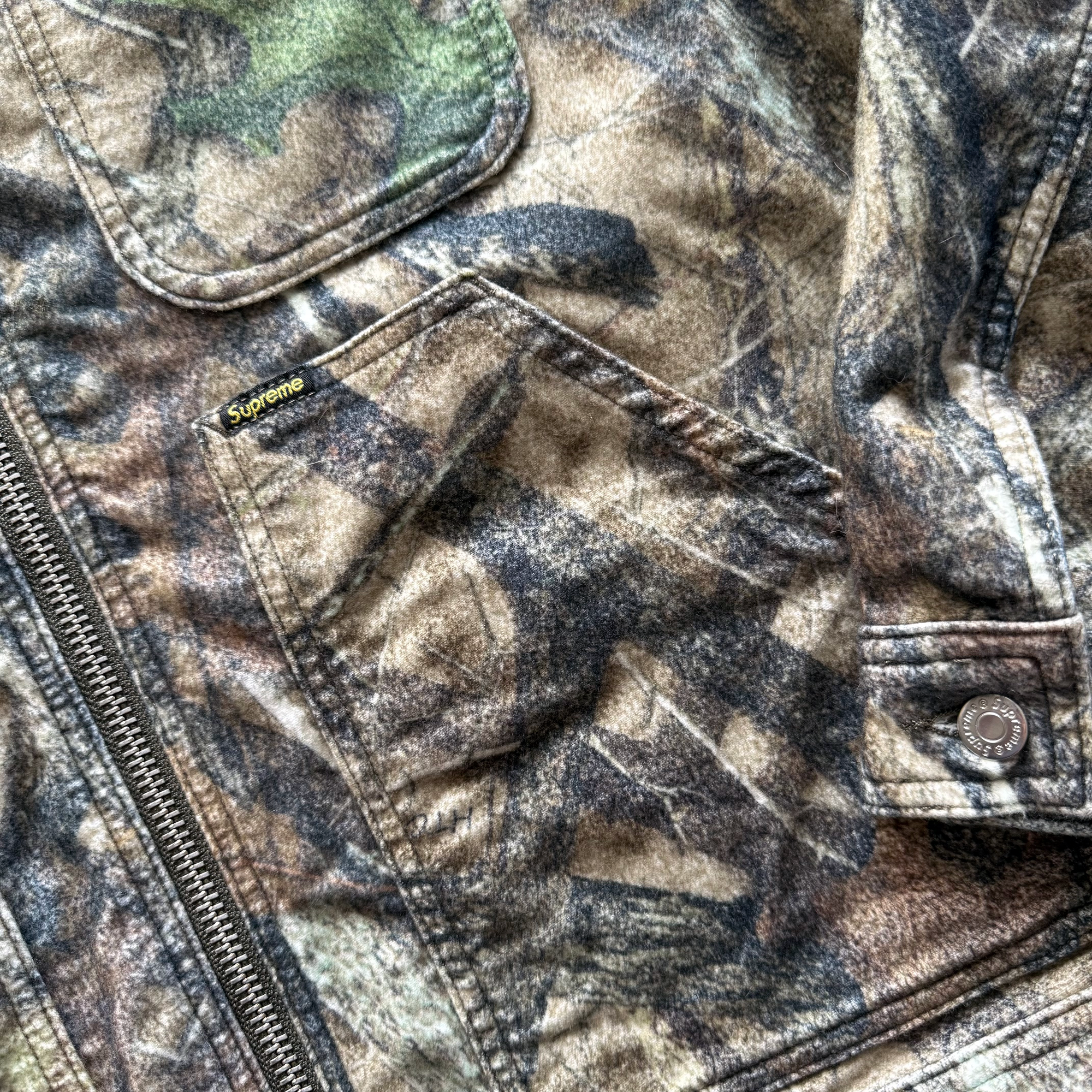 Supreme FW23 Camo Moleskin Work Jacket