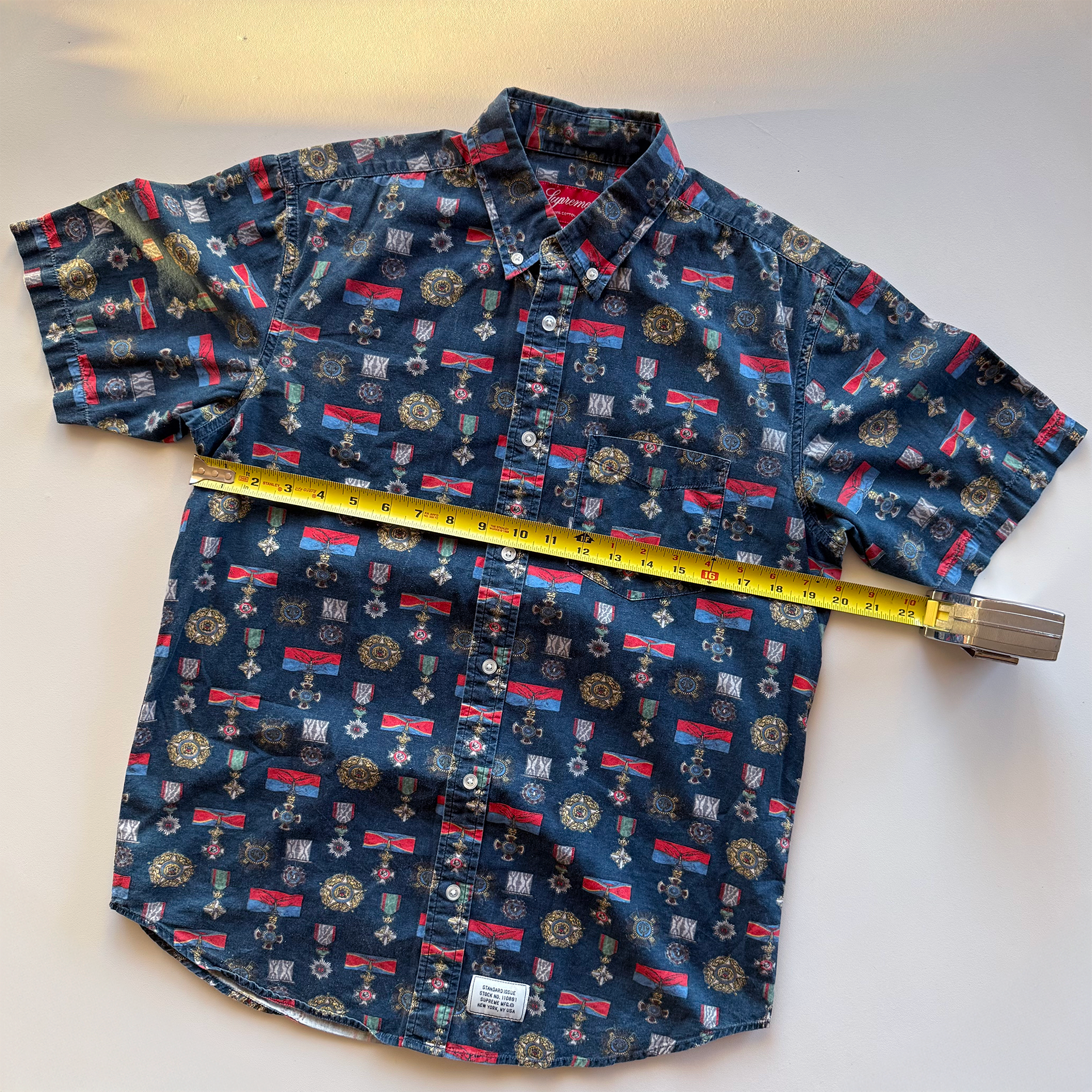 Supreme SS10 Medals Button Up Shirt
