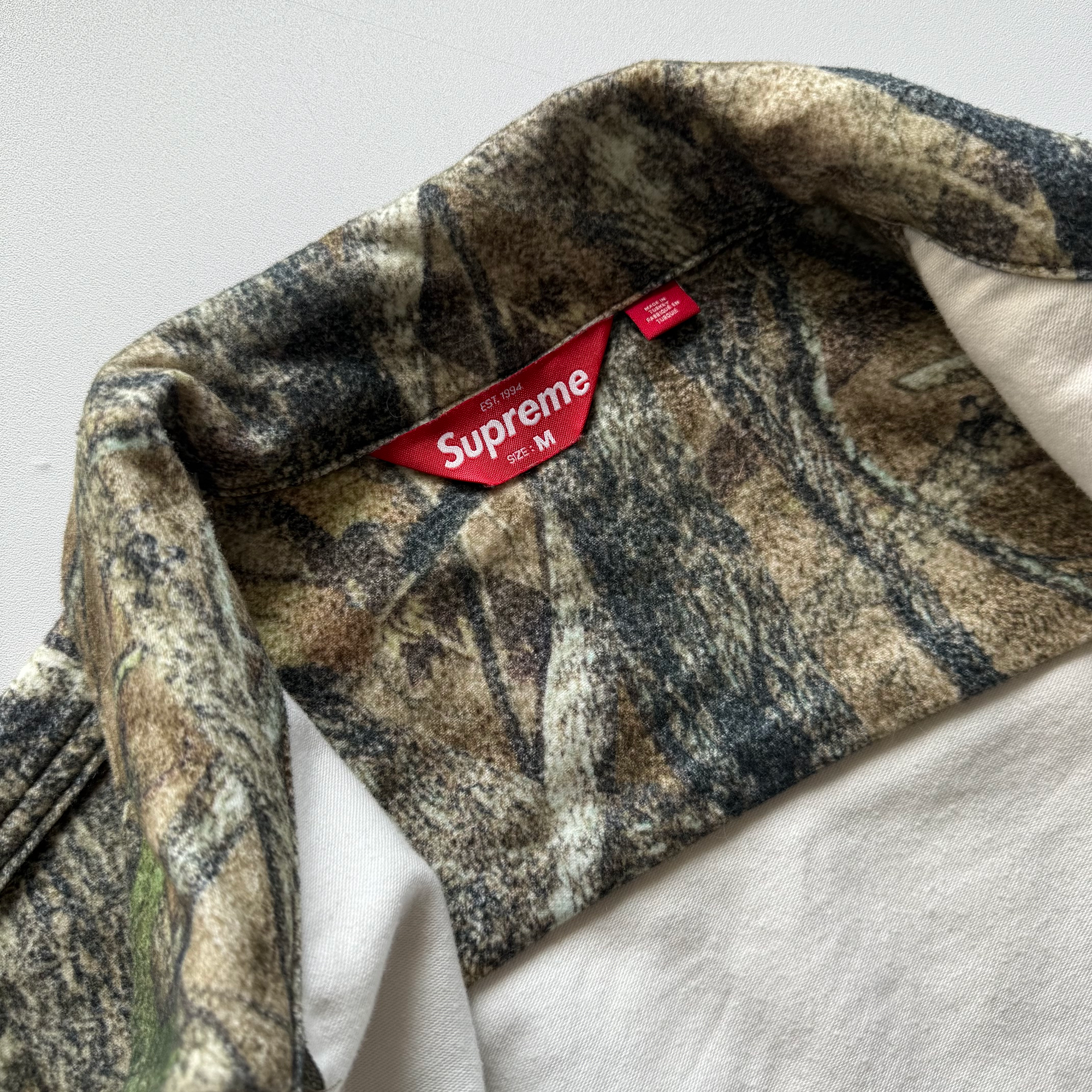 Supreme FW23 Camo Moleskin Work Jacket