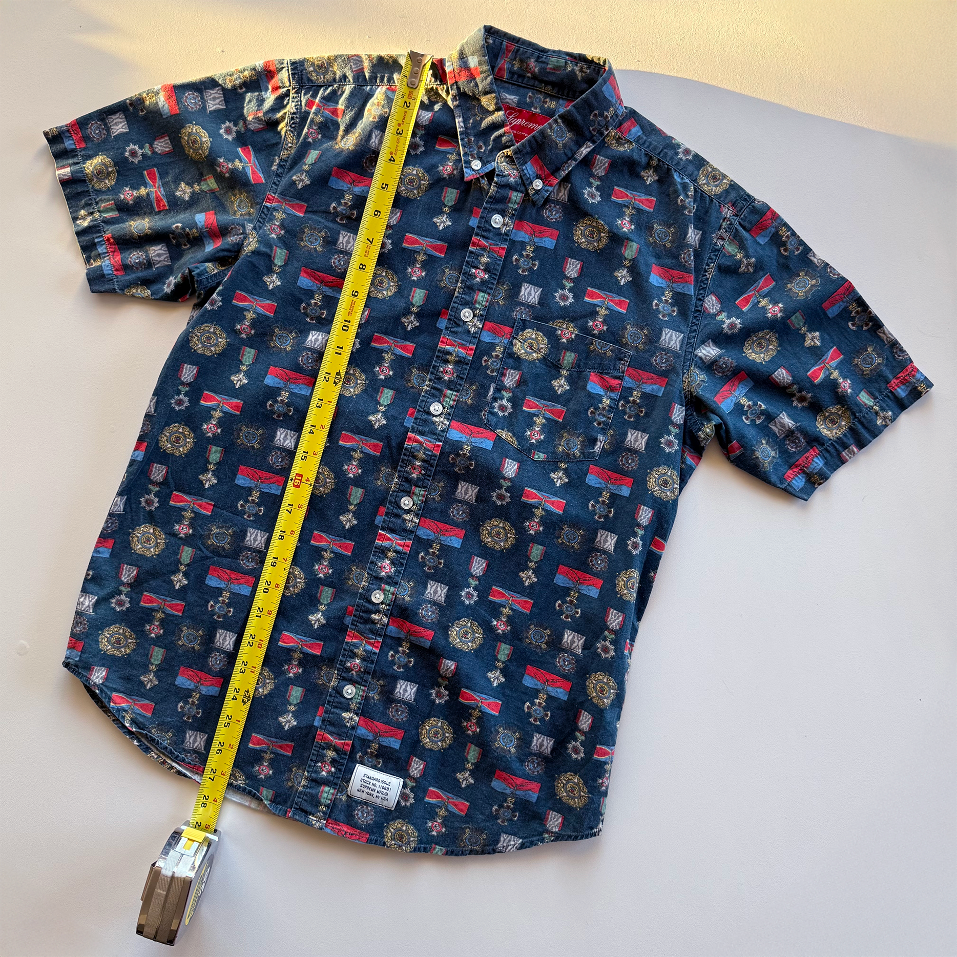Supreme SS10 Medals Button Up Shirt