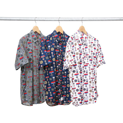 Supreme SS10 Medals Button Up Shirt