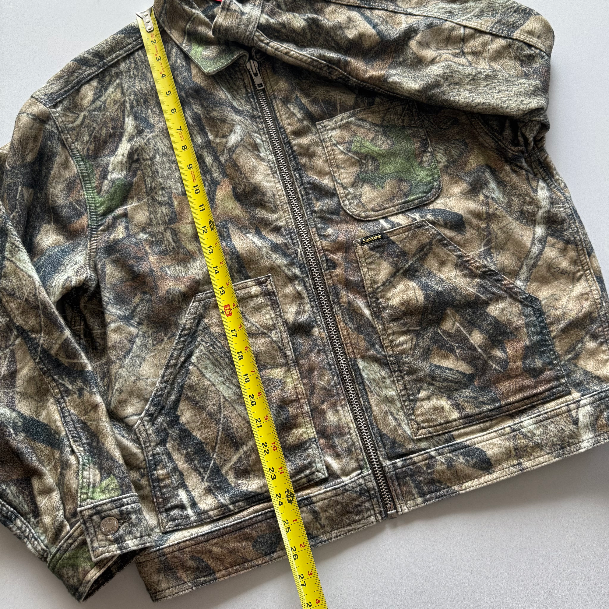 Supreme FW23 Camo Moleskin Work Jacket
