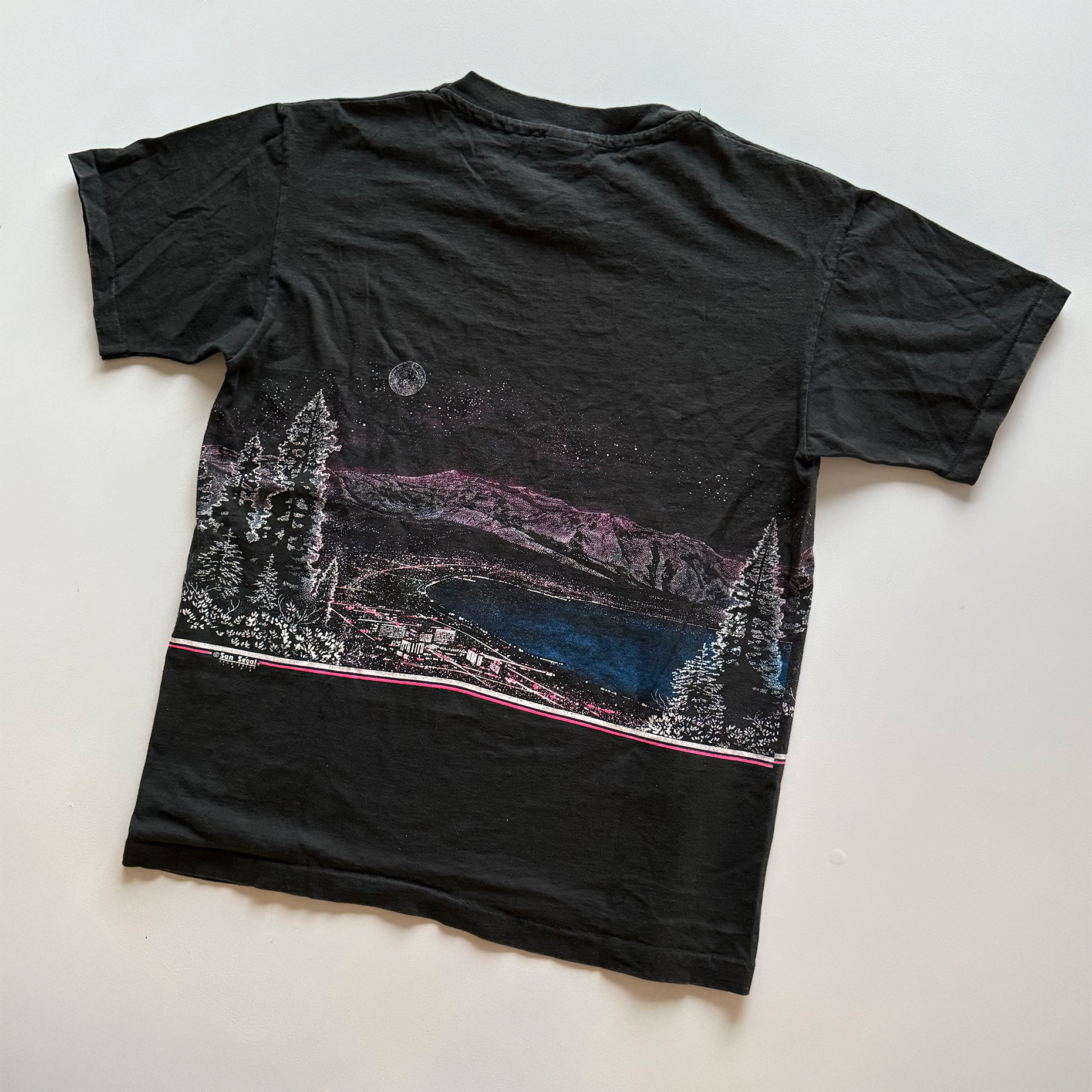 Vintage 1990 Lake Tahoe AOP Tee