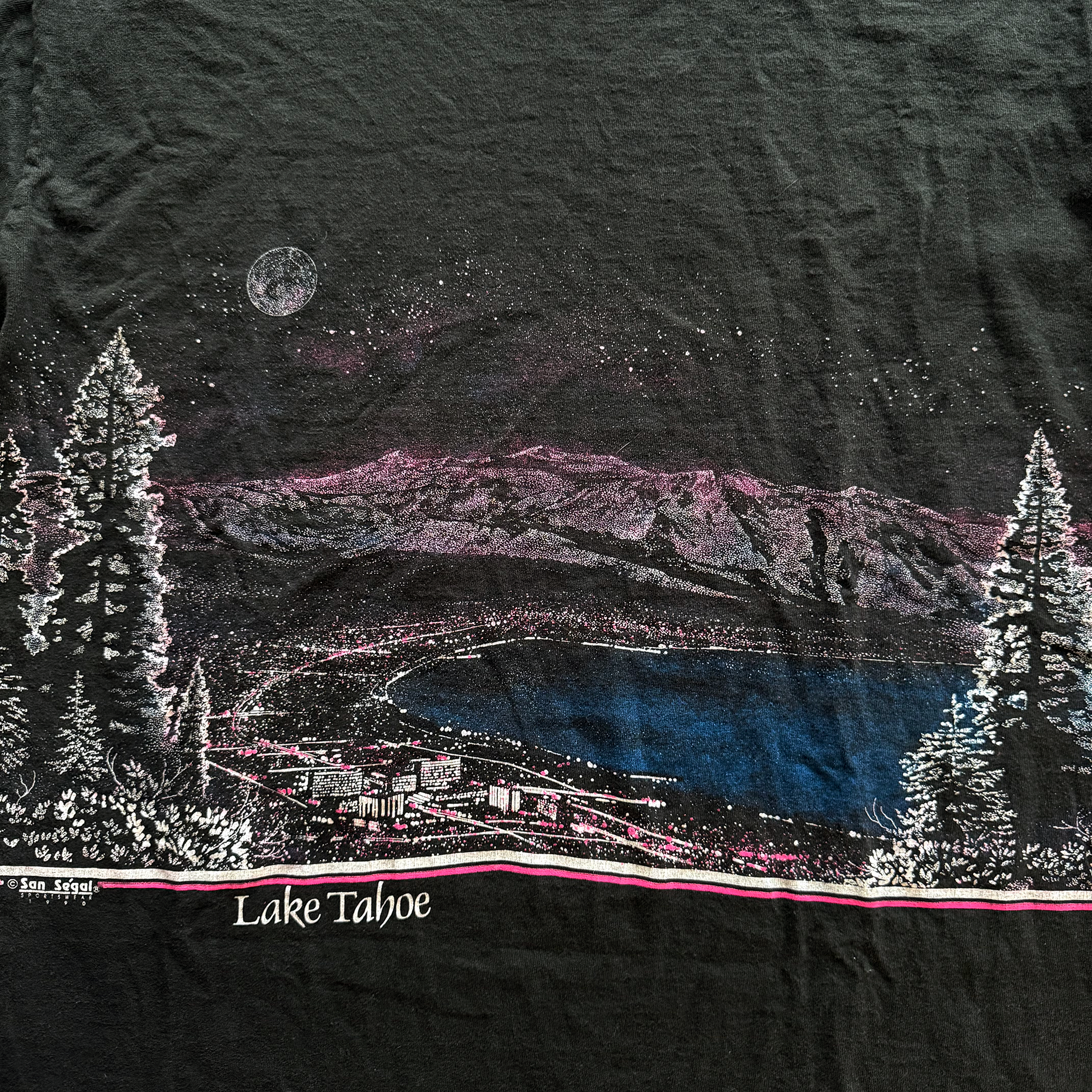 Vintage 1990 Lake Tahoe AOP Tee