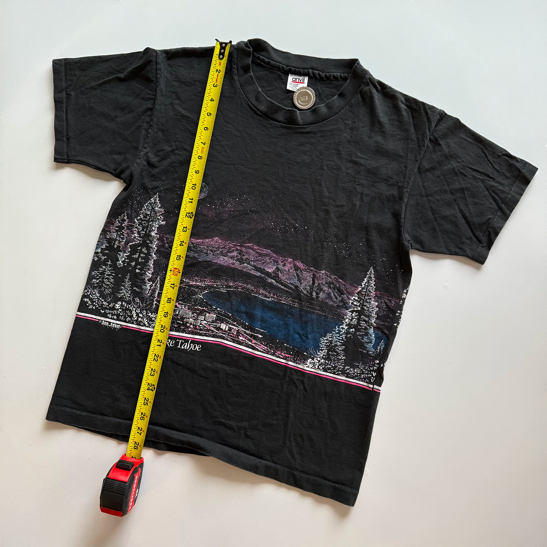 Vintage 1990 Lake Tahoe AOP Tee