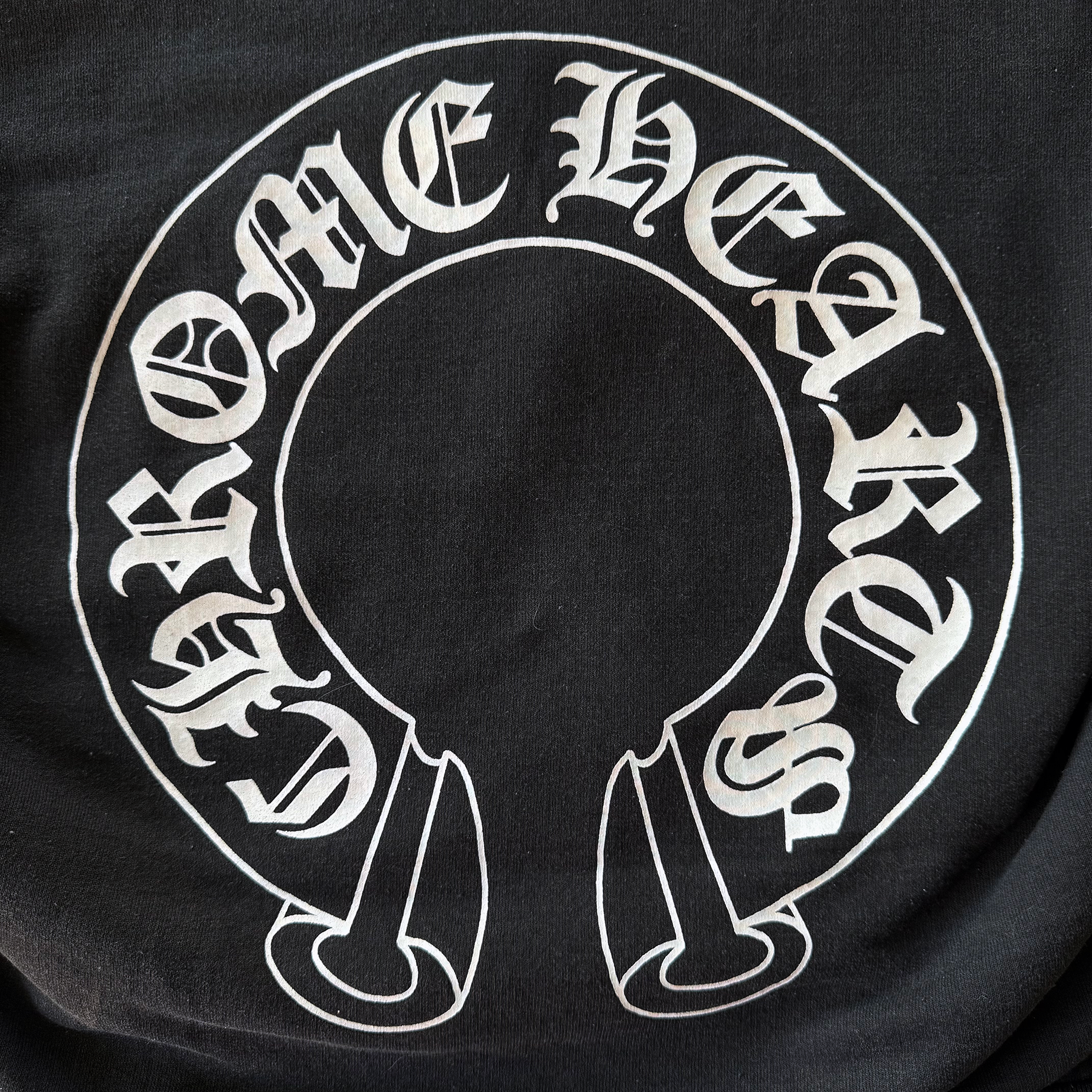 Chrome Hearts Vintage Horseshoe Thermal Sweatshirt Hoodie