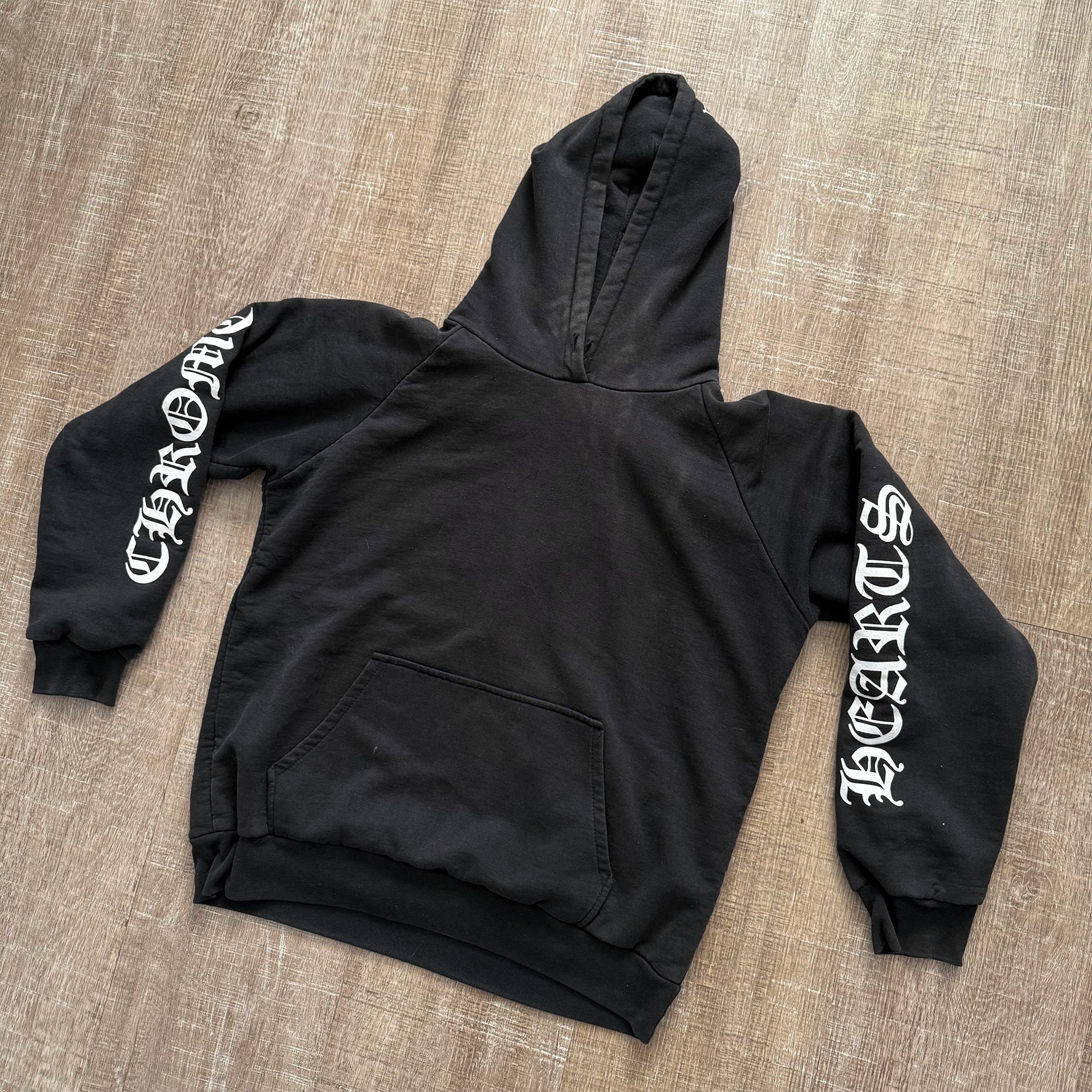 Chrome Hearts Vintage Horseshoe Thermal Sweatshirt Hoodie