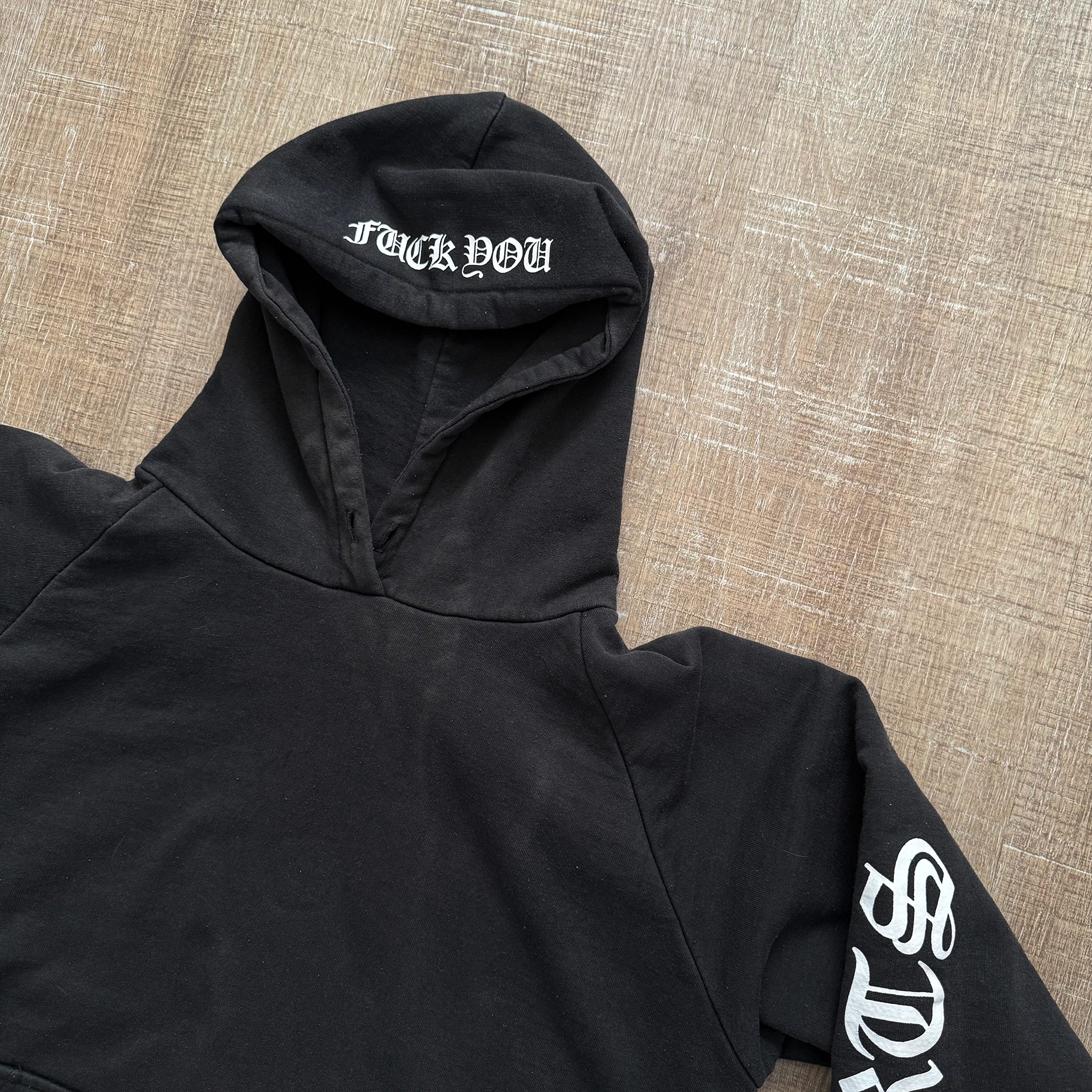 Chrome Hearts Vintage Horseshoe Thermal Sweatshirt Hoodie