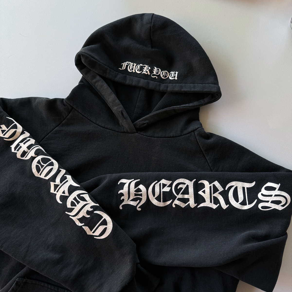 Chrome Hearts Vintage Horseshoe Thermal Sweatshirt Hoodie
